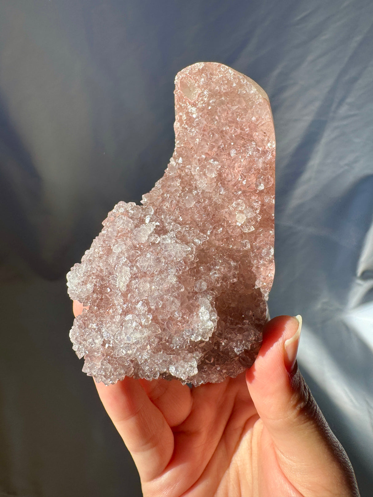 Pink Rainbow Amethyst Free Form (Self Stands)