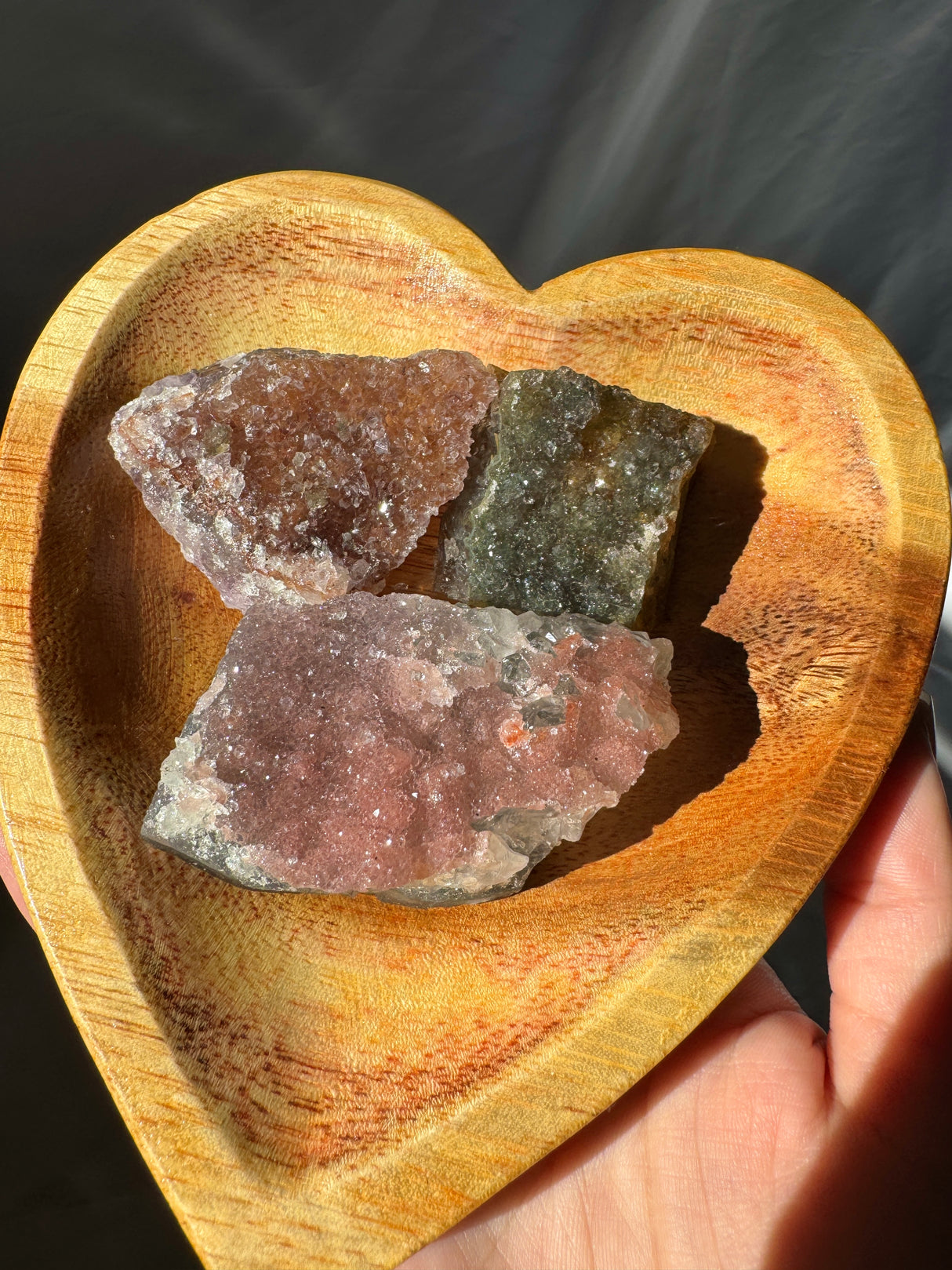 Raw Rainbow Amethyst Set (Bowl not included)