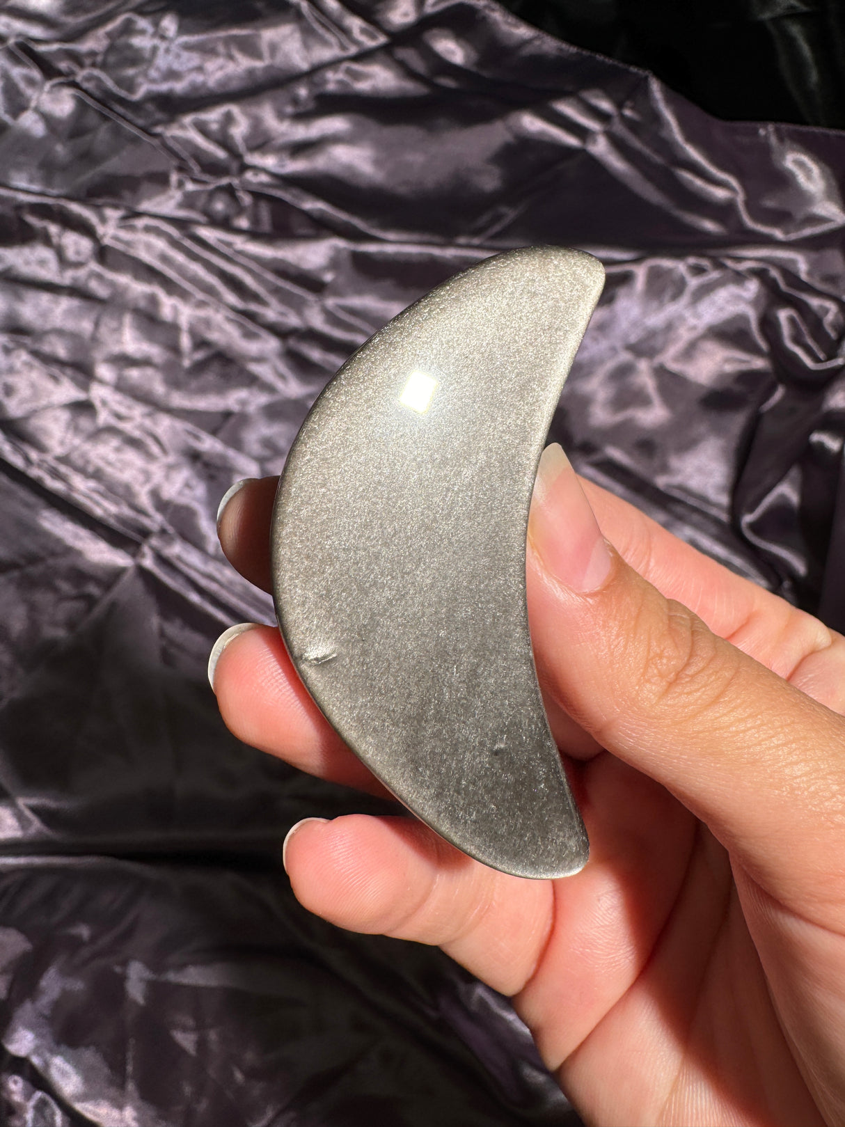 Silver Sheen Obsidian Moon