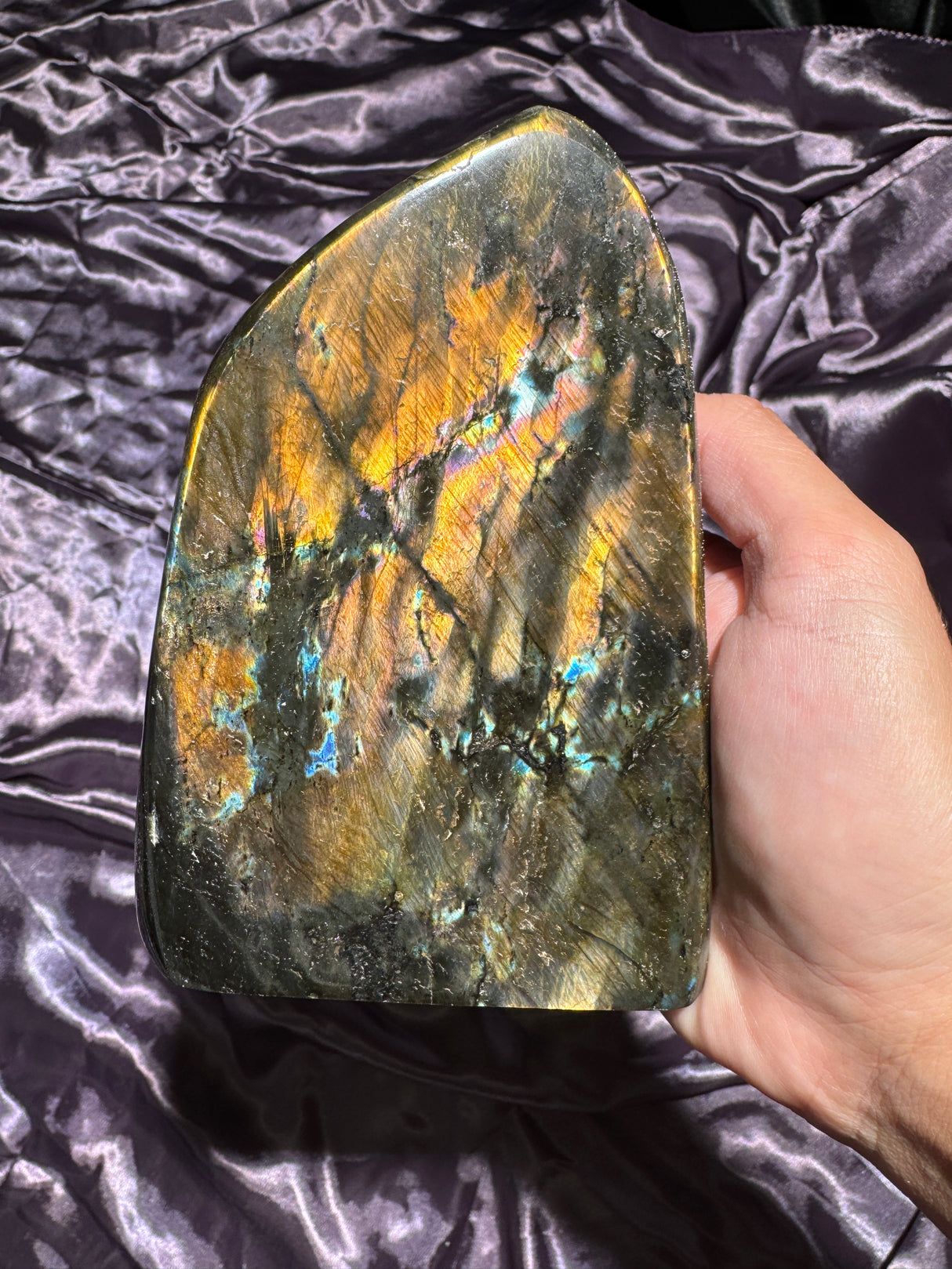 Orange Spectrolite Labradorite Free Form