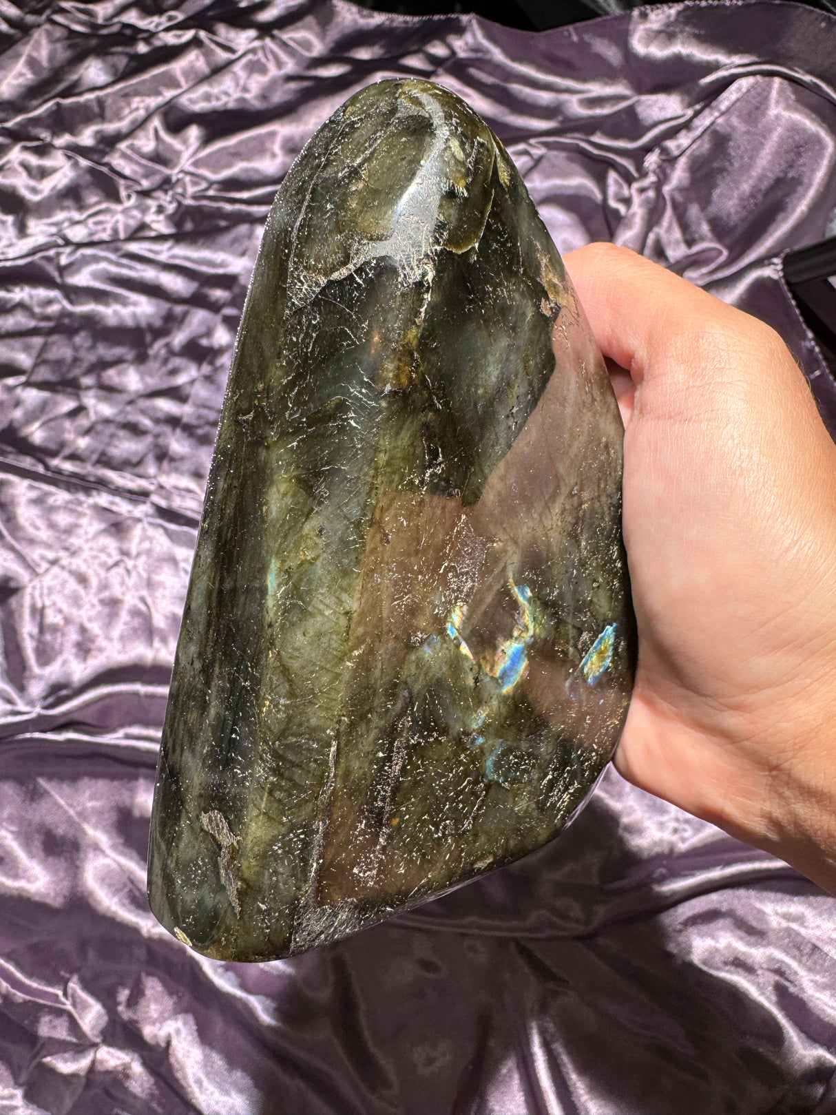 Orange Spectrolite Labradorite Free Form