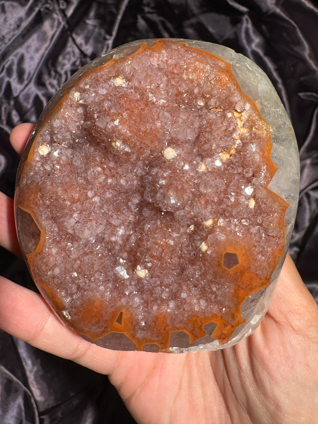 Firey Orange Rainbow Amethyst Free Form