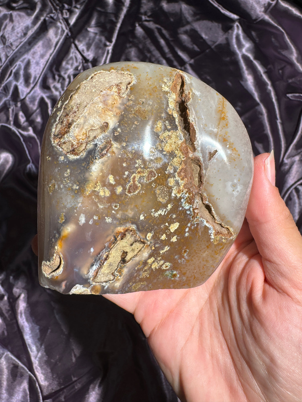 Firey Orange Rainbow Amethyst Free Form