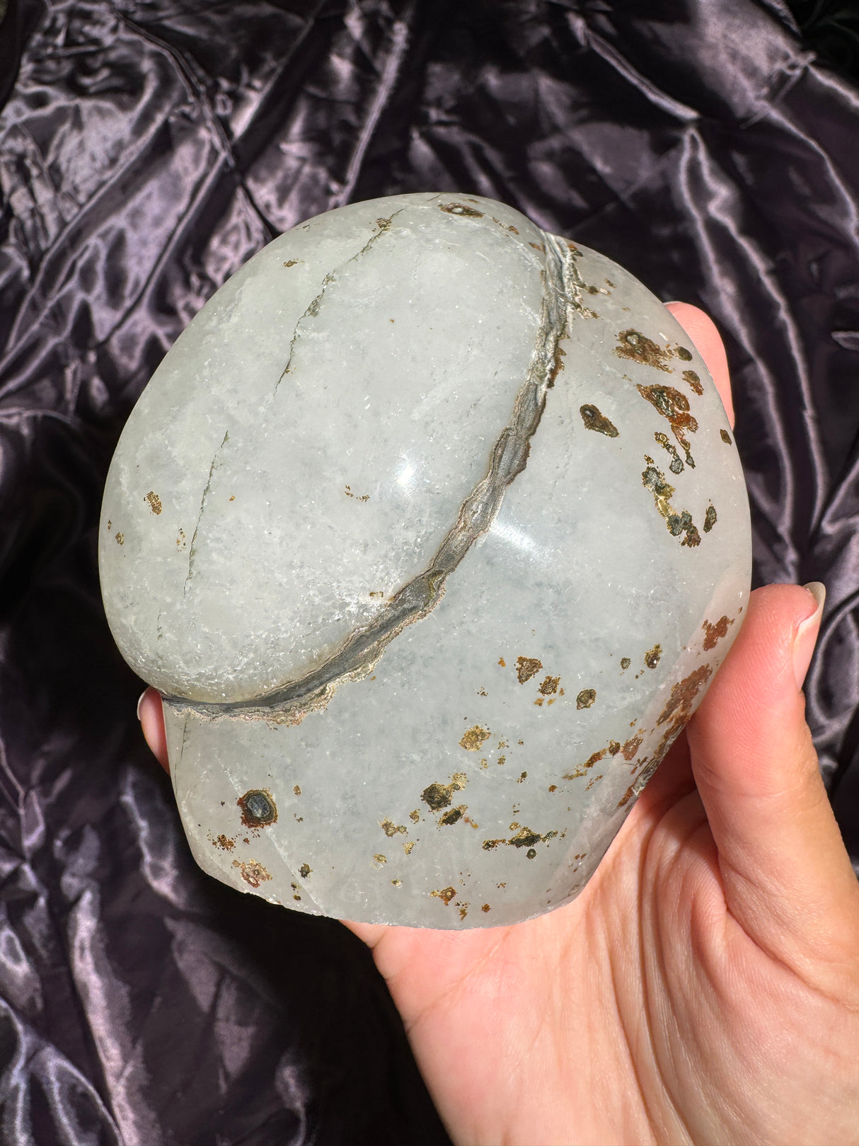 Druzy Minty Green Rainbow Amethyst Free Form