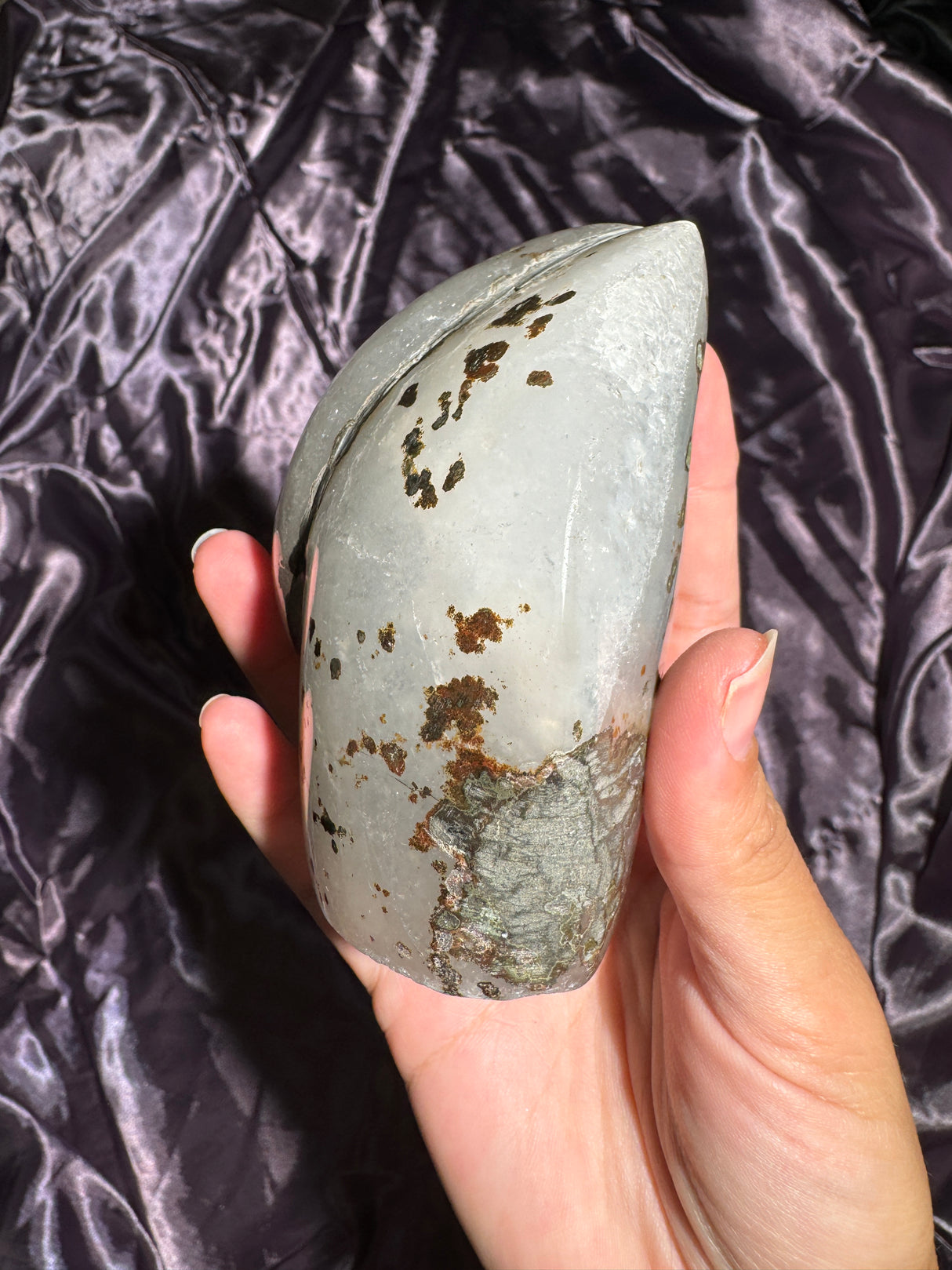 Druzy Minty Green Rainbow Amethyst Free Form