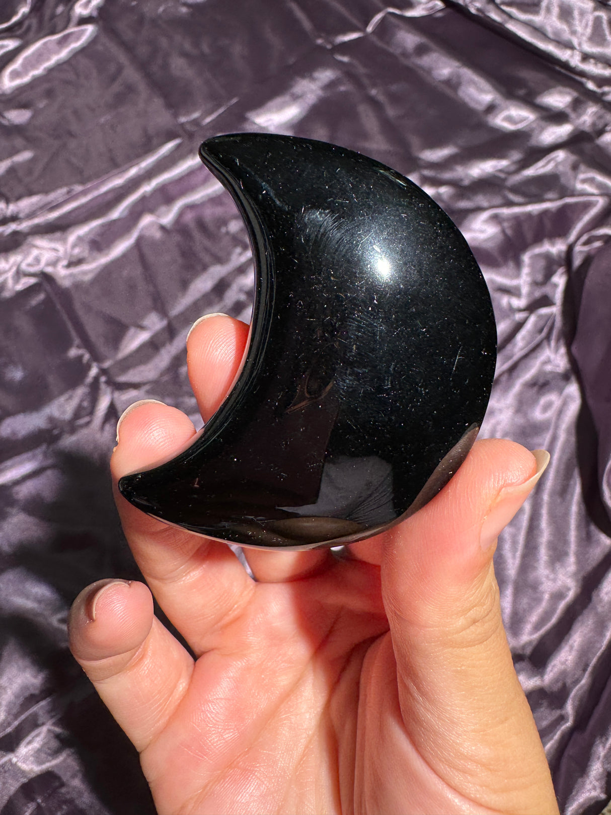 Obsidian Moon Carvings