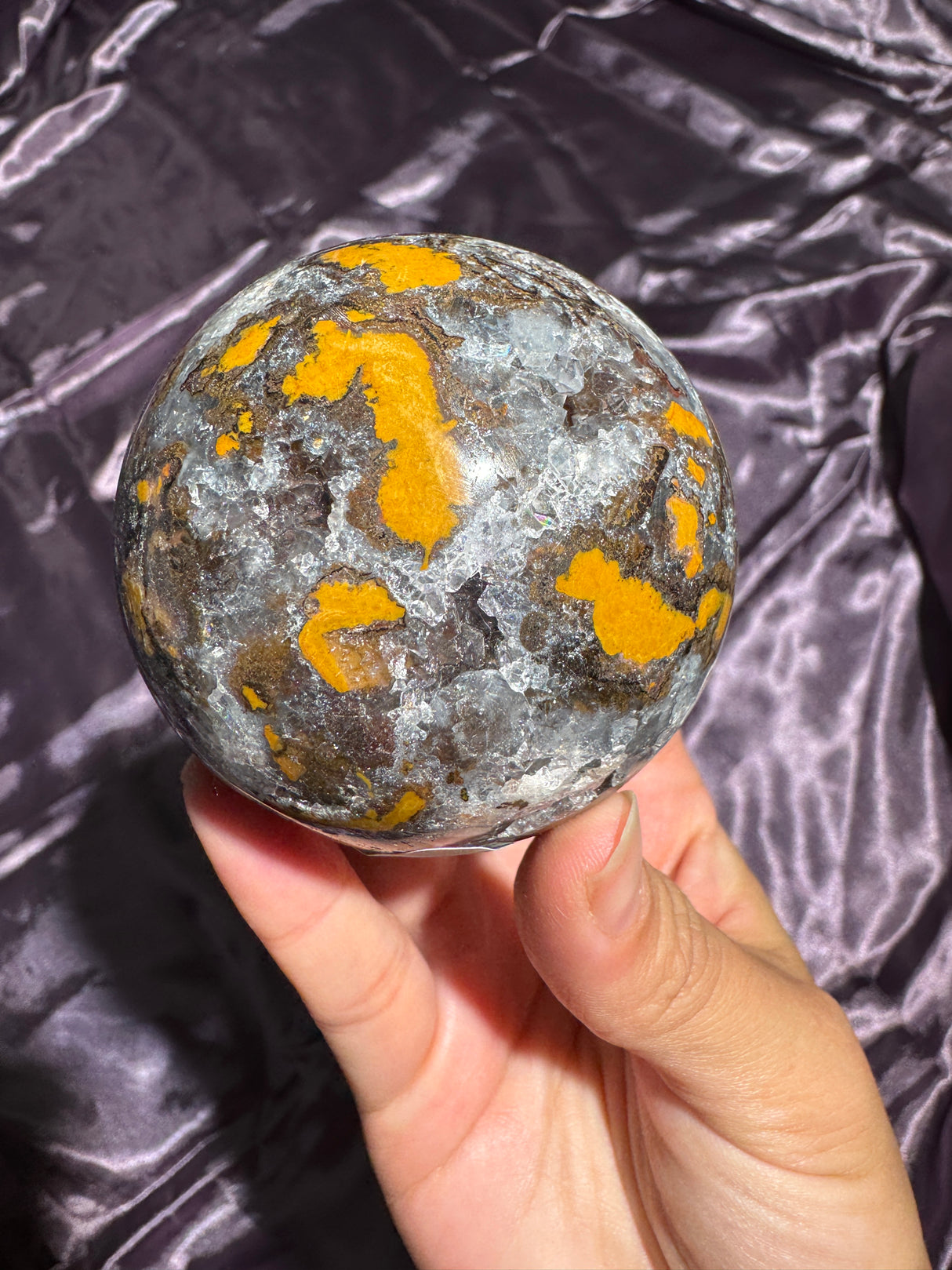 Sparkly Quartzy Agate Sphere