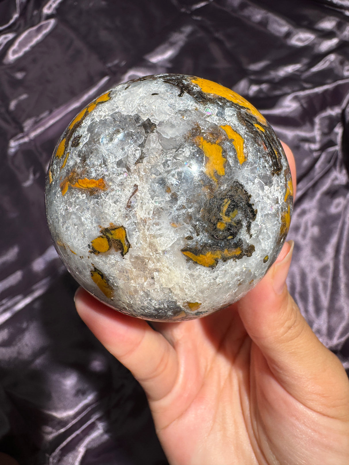 Sparkly Quartzy Agate Sphere