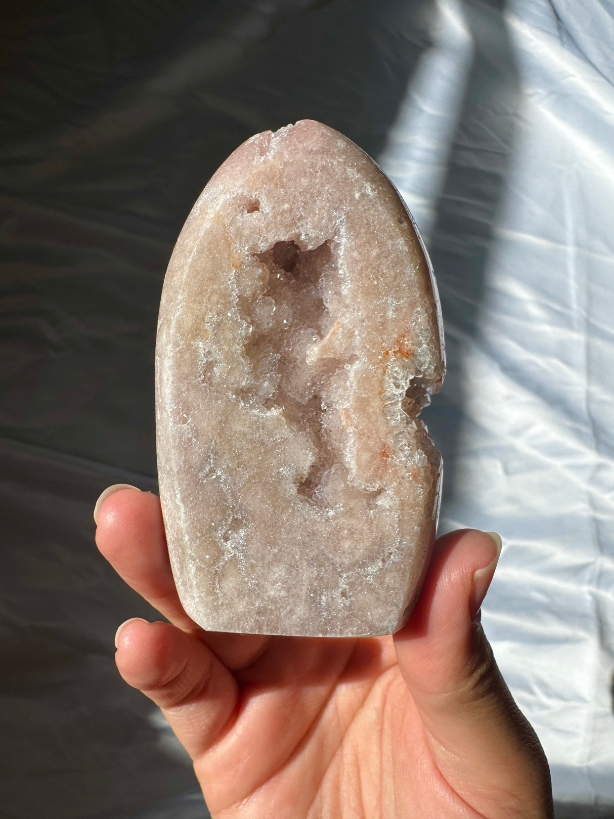 Druzy Pink Amethyst Standing Free Form