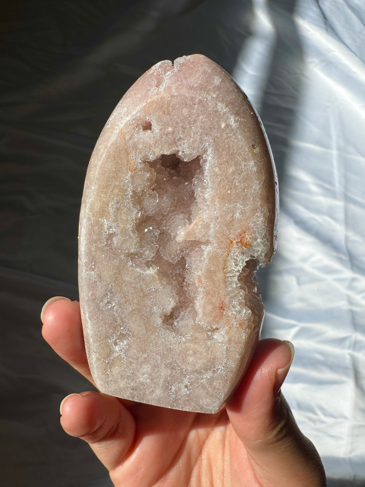 Druzy Pink Amethyst Standing Free Form