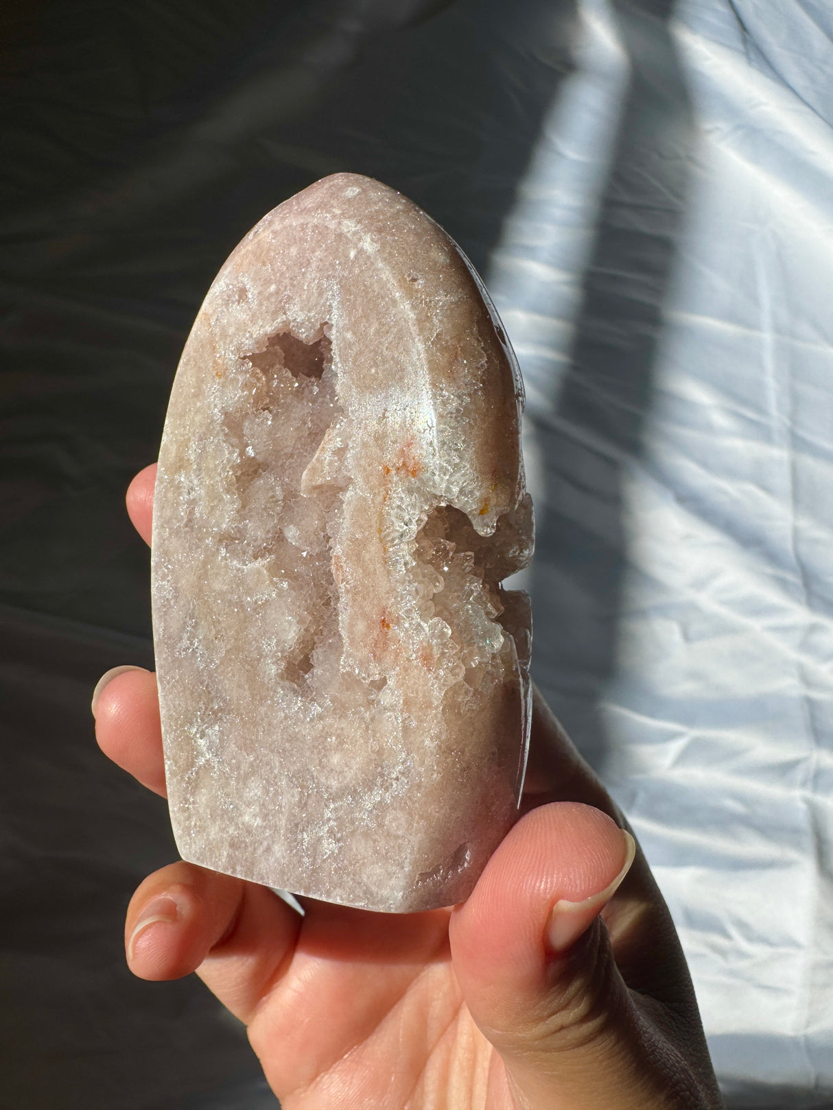 Druzy Pink Amethyst Standing Free Form