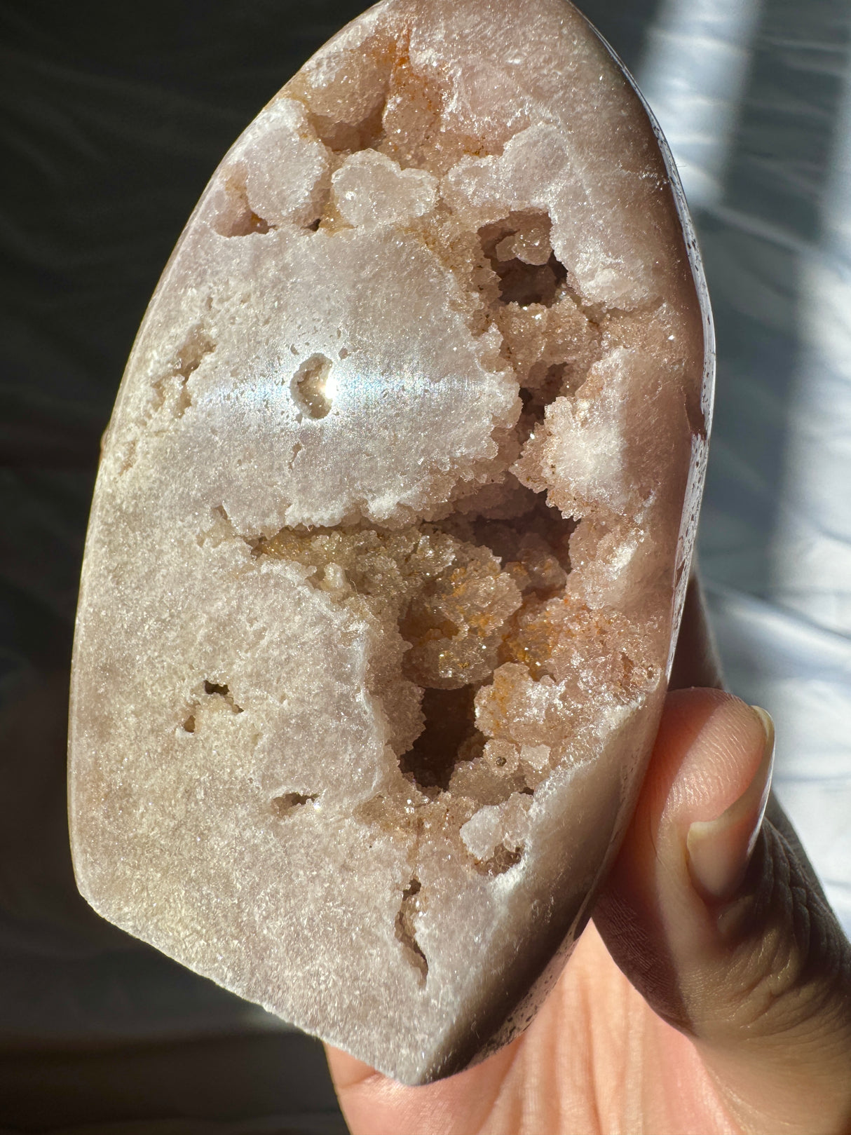 Druzy Pink Amethyst Standing Free Form