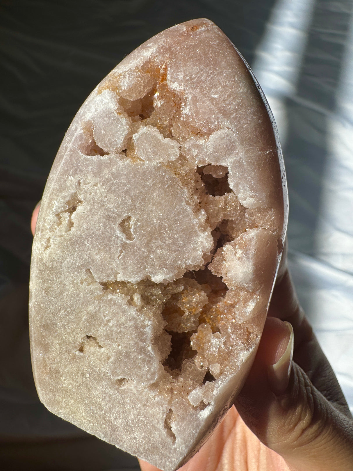 Druzy Pink Amethyst Standing Free Form