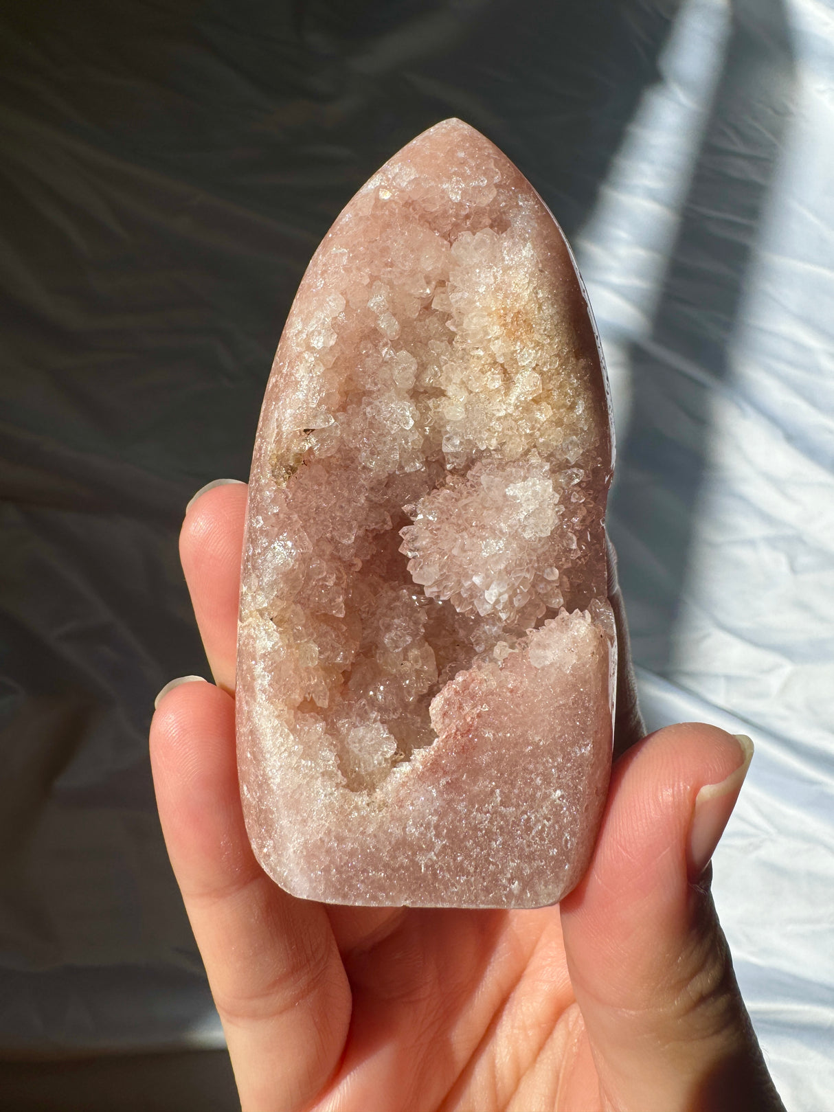 Druzy Pink Amethyst Standing Free Form