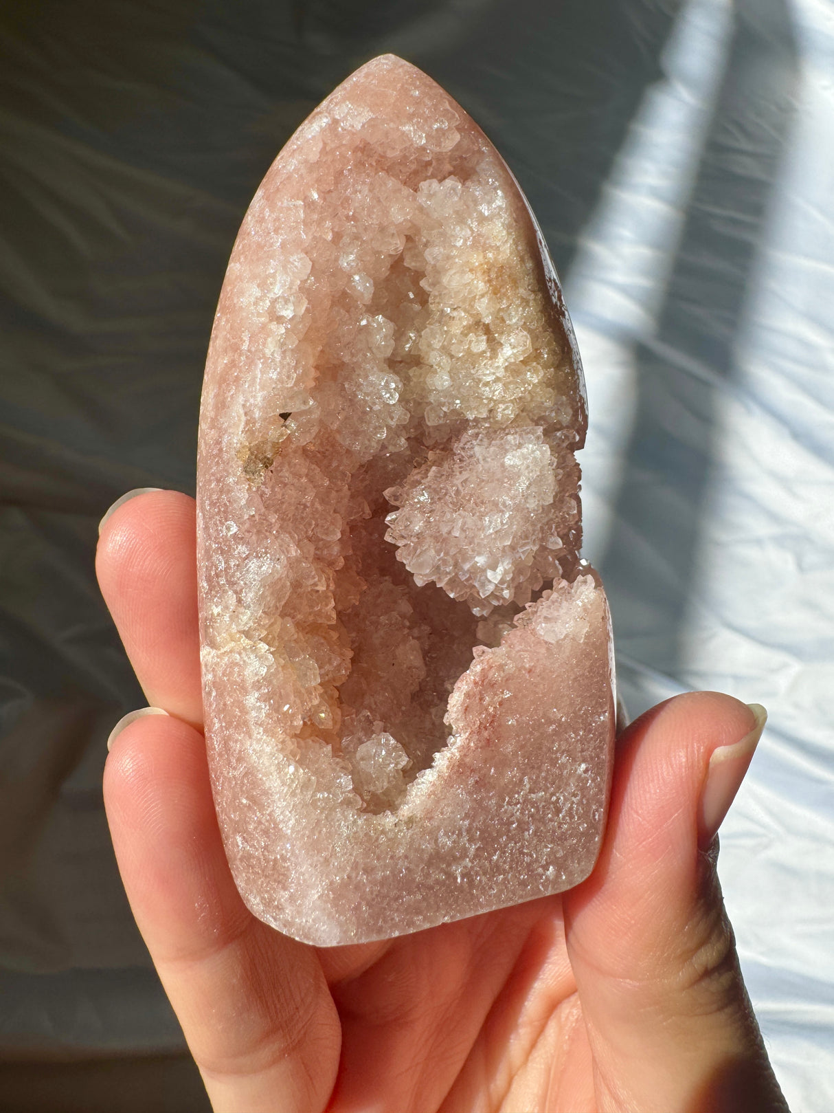 Druzy Pink Amethyst Standing Free Form