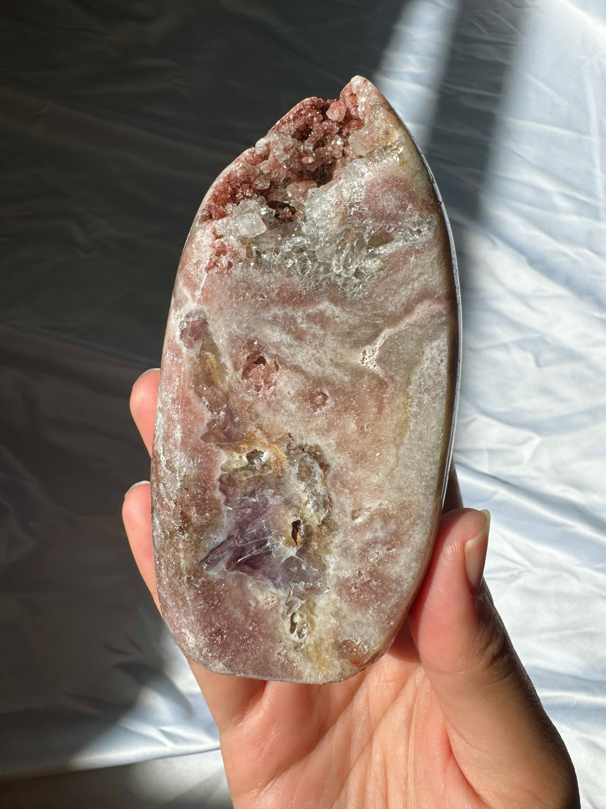 Druzy Pink Amethyst Standing Free Form