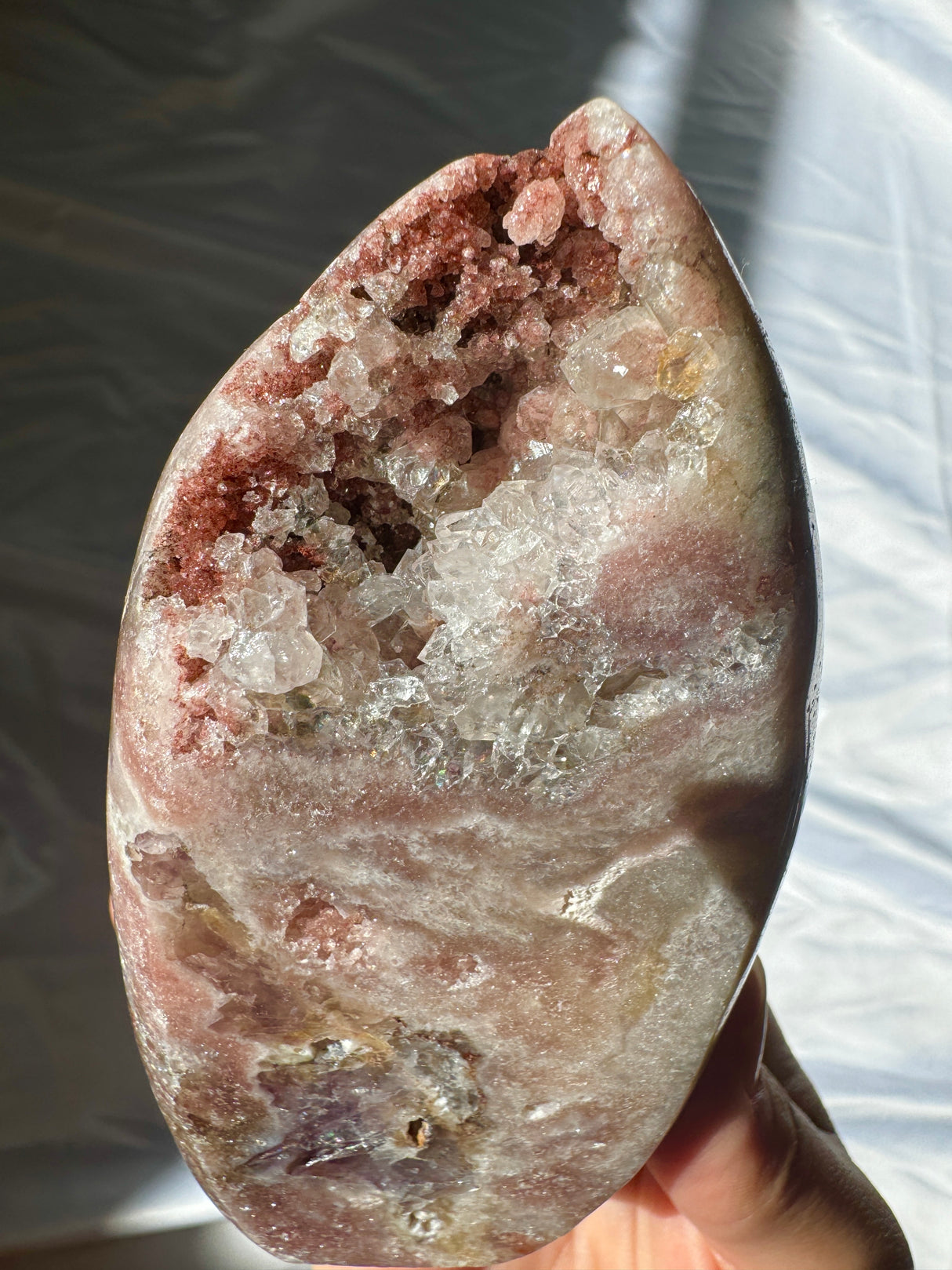 Druzy Pink Amethyst Standing Free Form