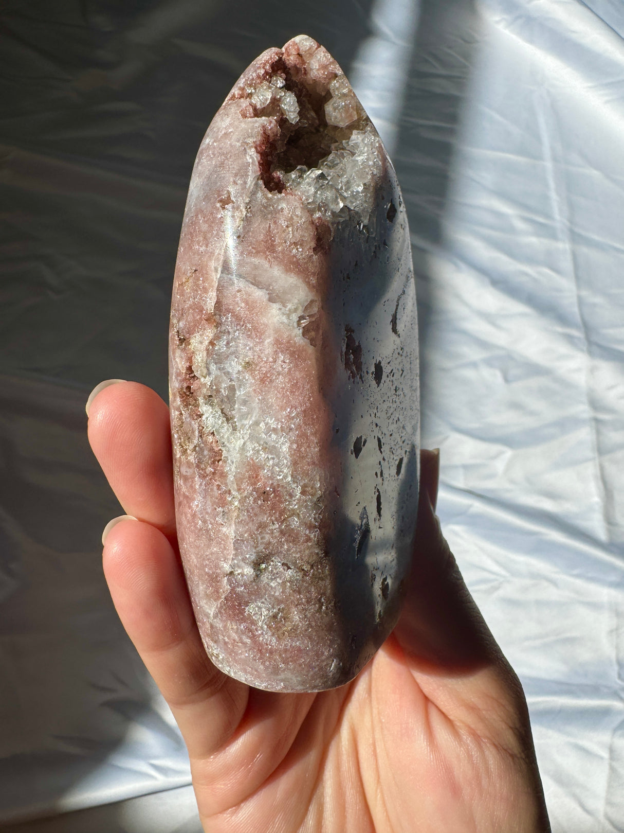 Druzy Pink Amethyst Standing Free Form