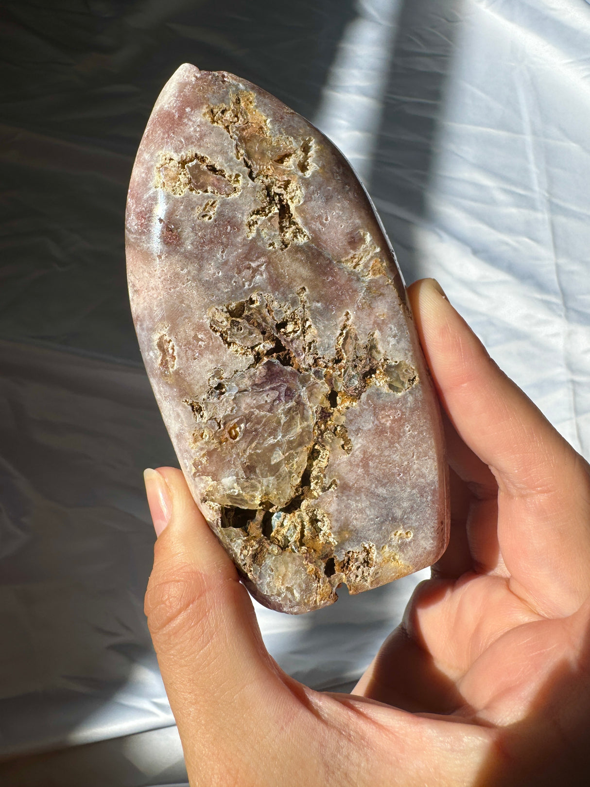 Druzy Pink Amethyst Standing Free Form
