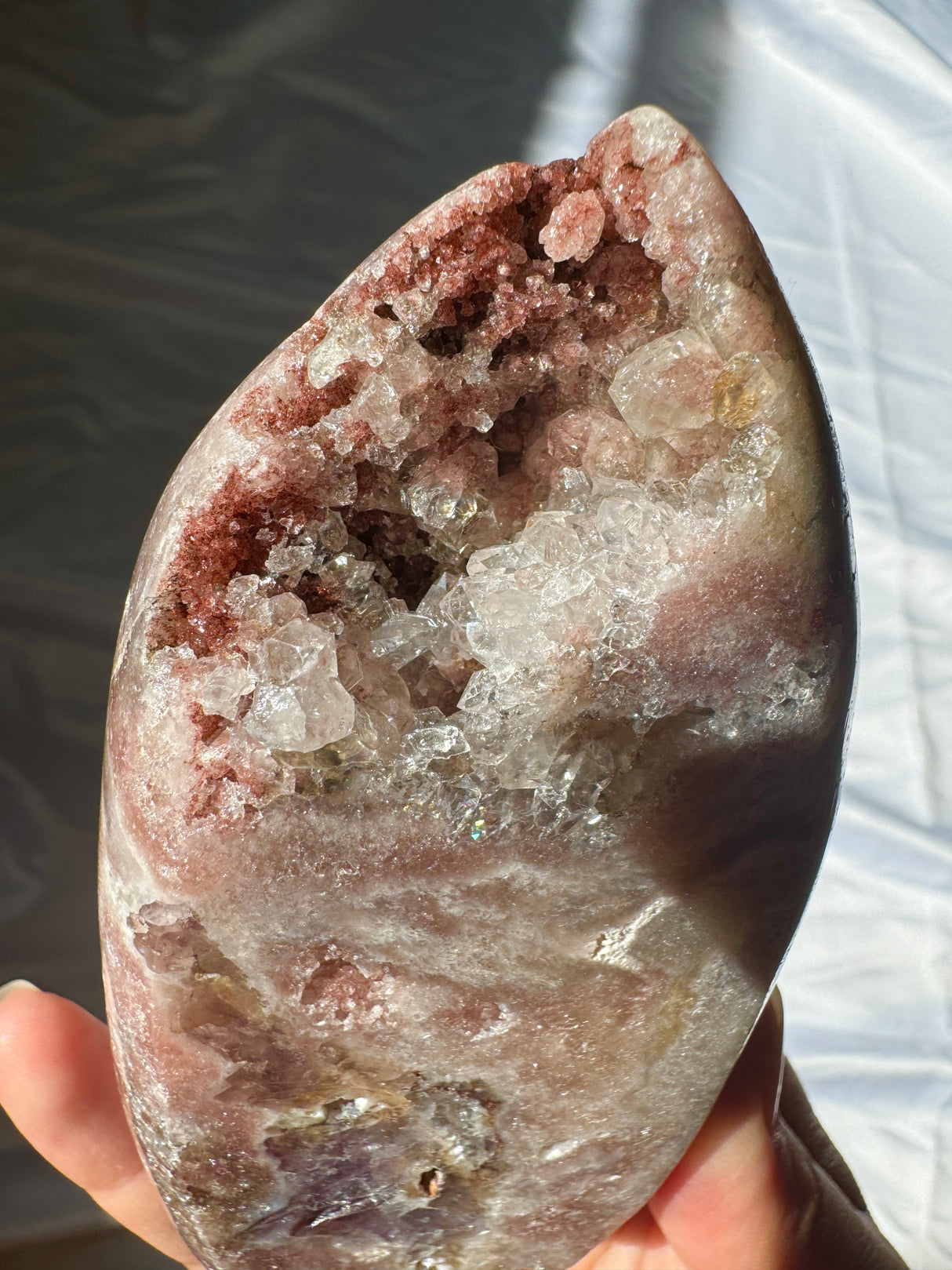 Druzy Pink Amethyst Standing Free Form