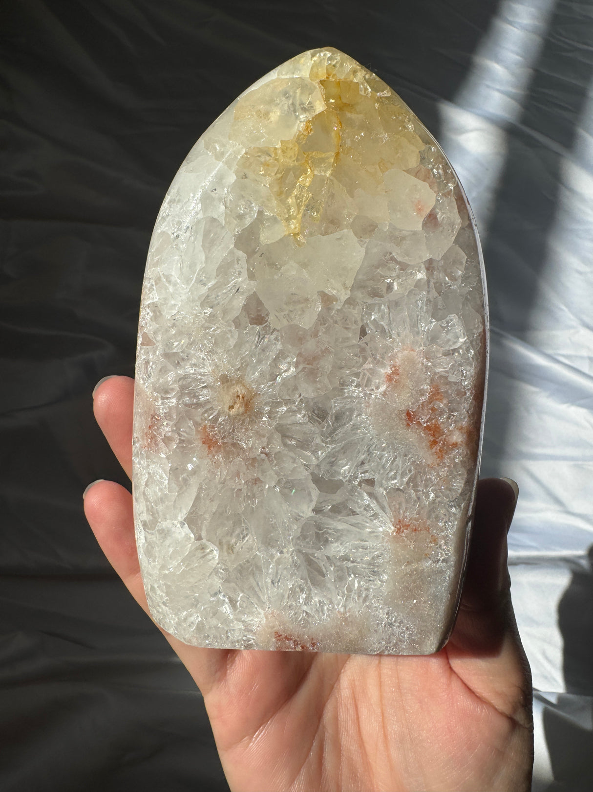 Quartz Pink Amethyst Standing Free Form