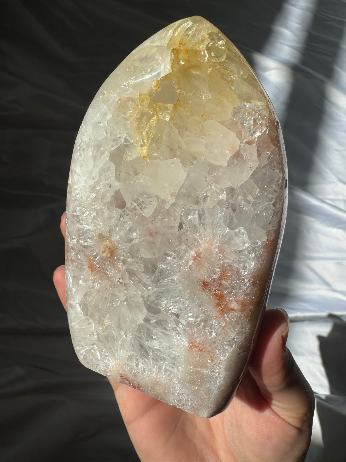 Quartz Pink Amethyst Standing Free Form