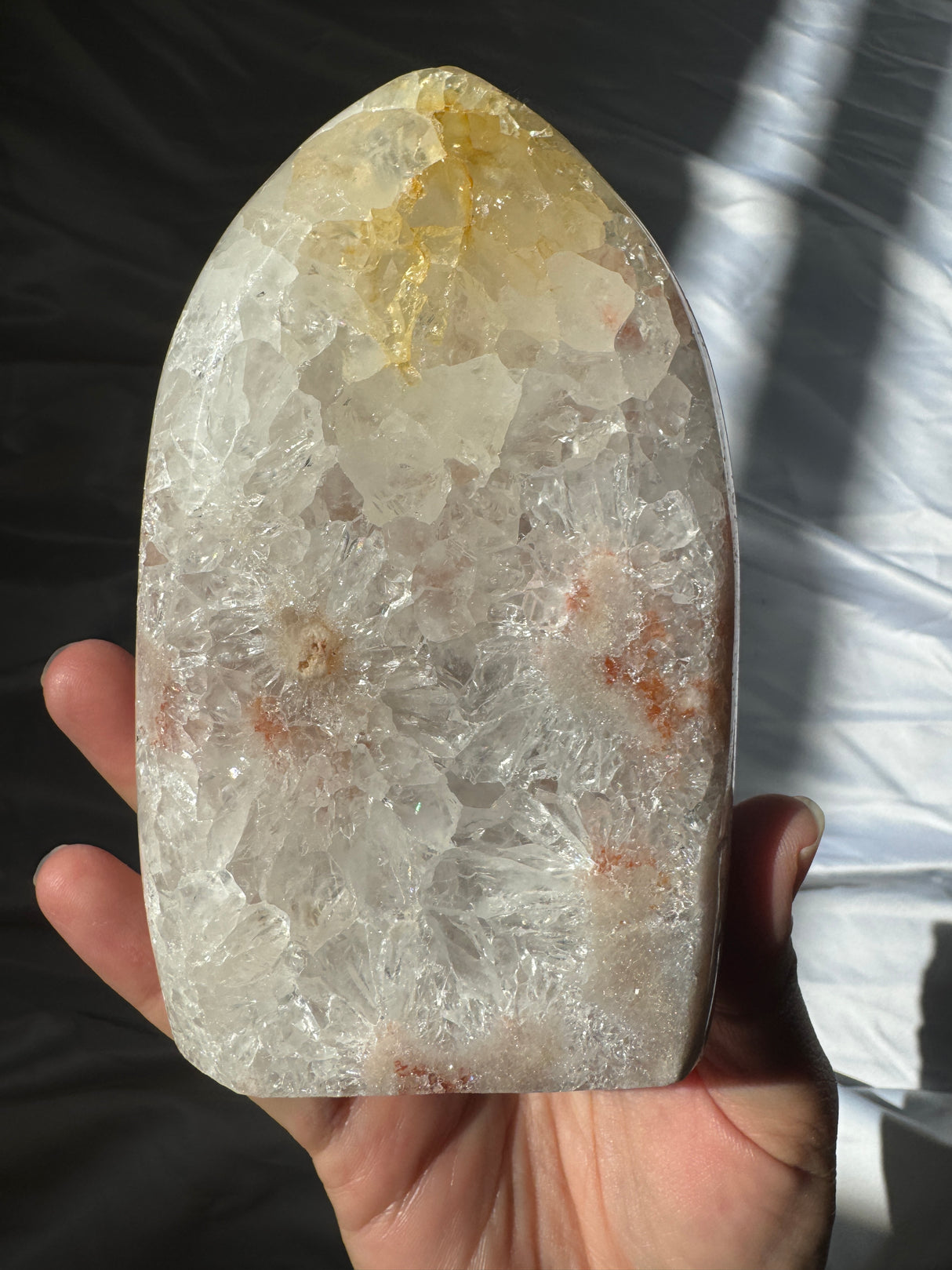 Quartz Pink Amethyst Standing Free Form