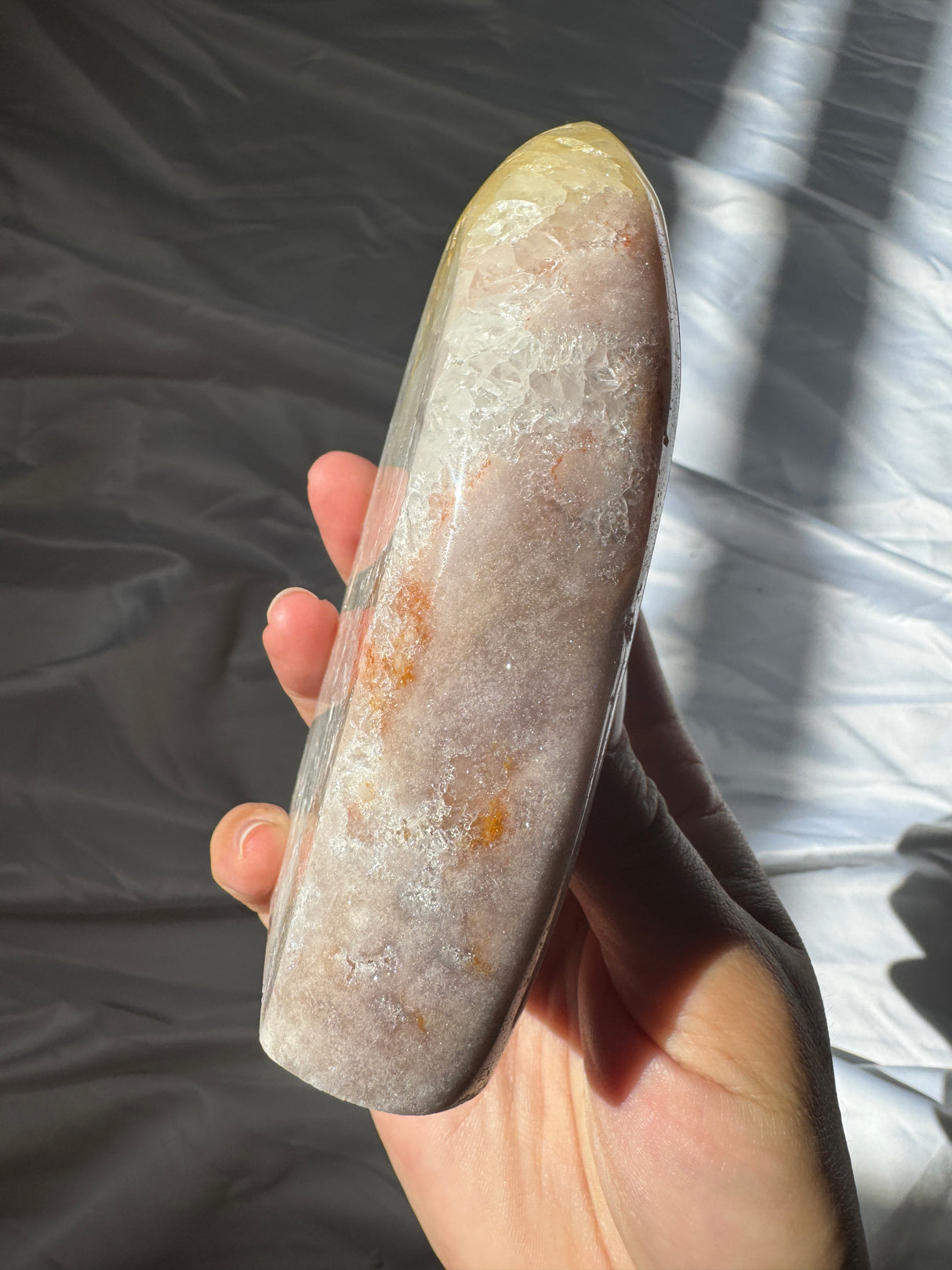 Quartz Pink Amethyst Standing Free Form