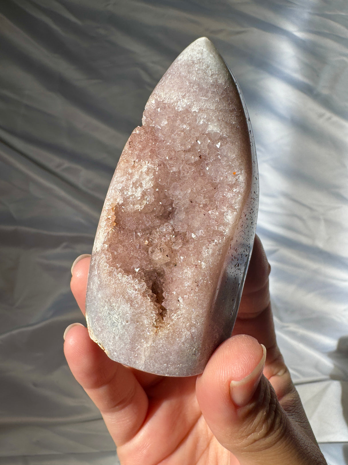 Druzy Pink Amethyst Standing Free Form