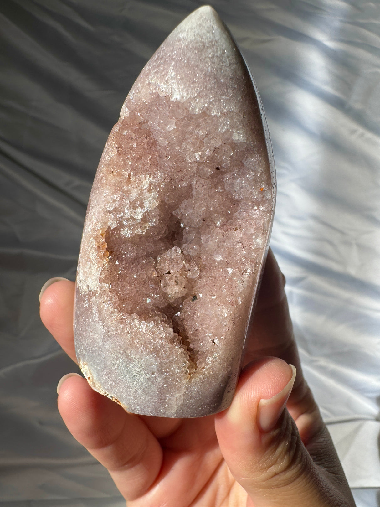 Druzy Pink Amethyst Standing Free Form