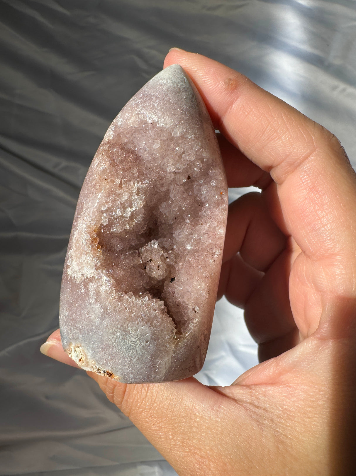 Druzy Pink Amethyst Standing Free Form