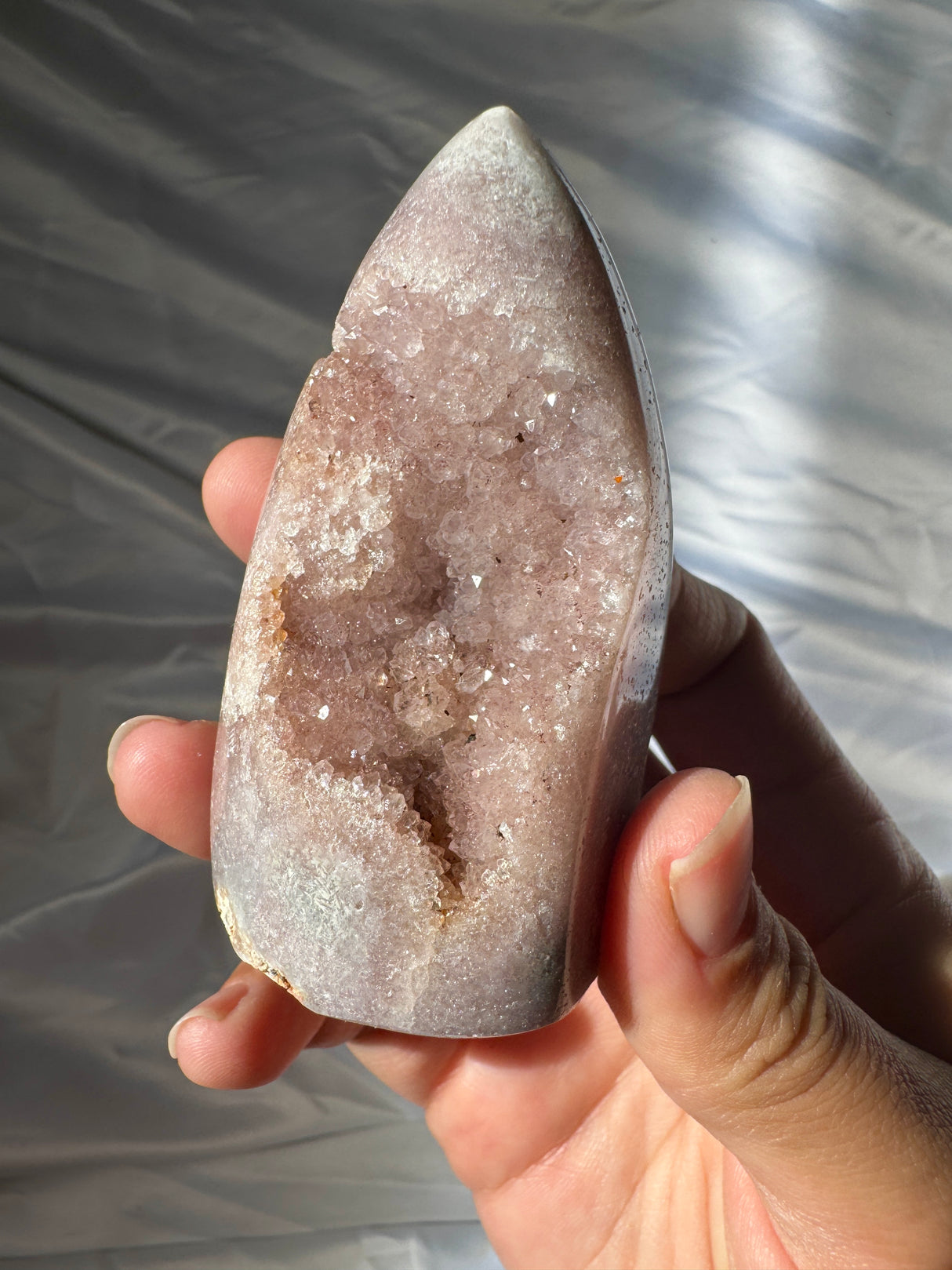 Druzy Pink Amethyst Standing Free Form
