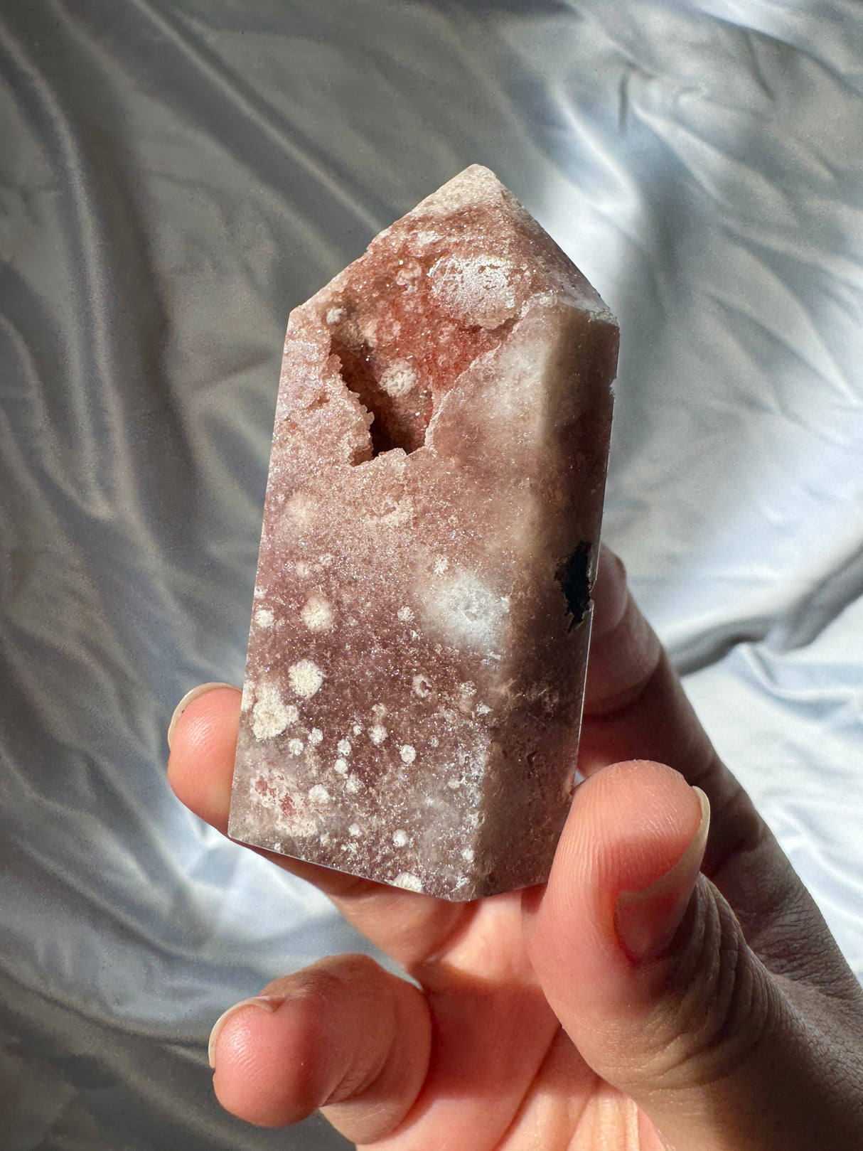 Druzy Pink Amethyst Tower