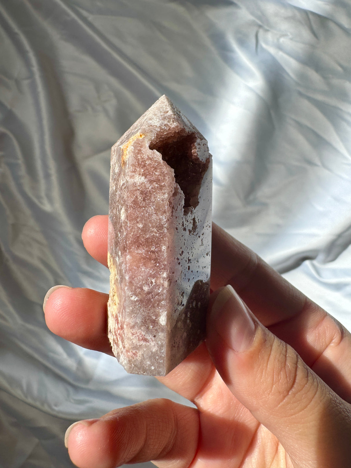 Druzy Pink Amethyst Tower