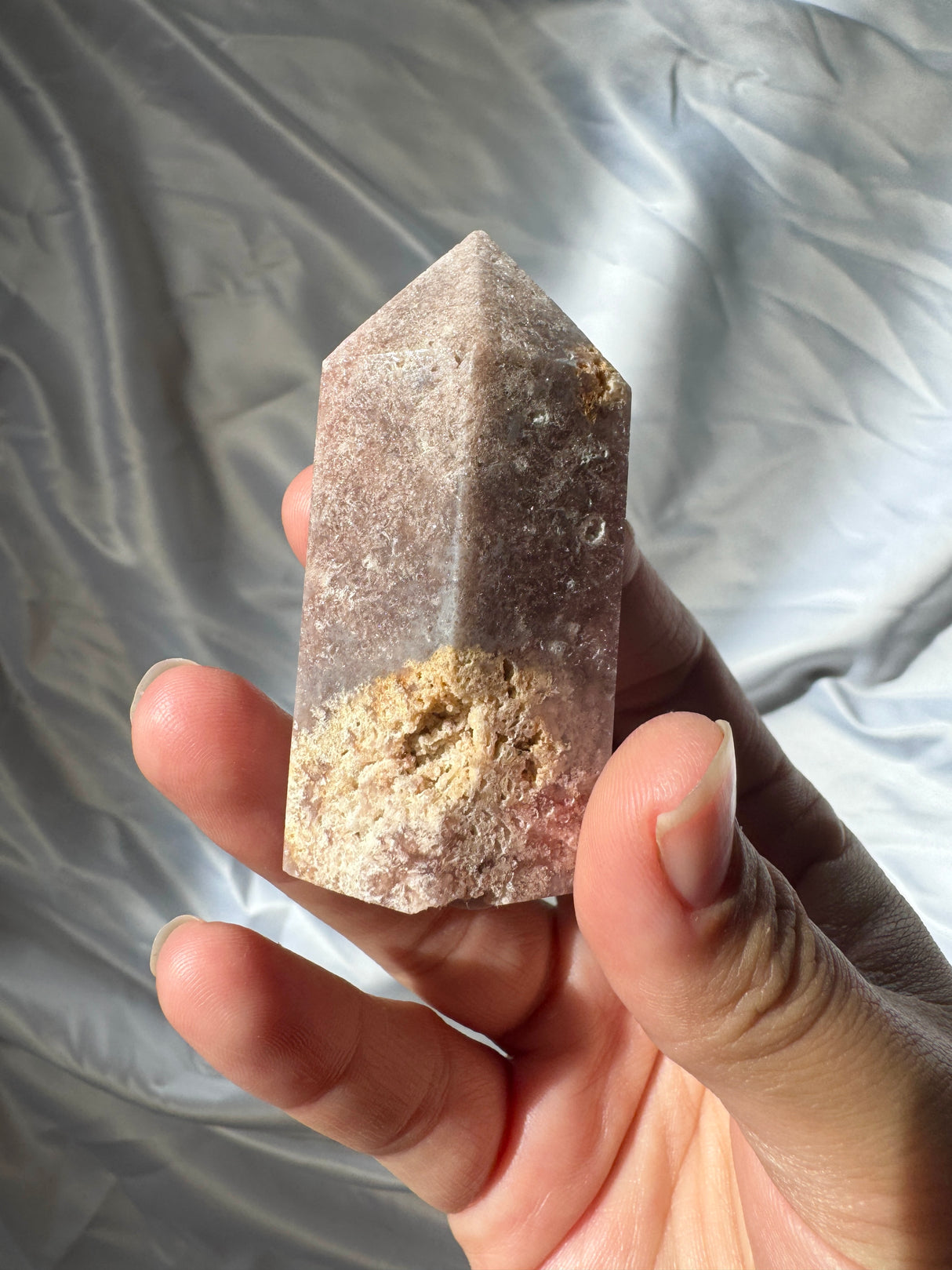 Druzy Pink Amethyst Tower