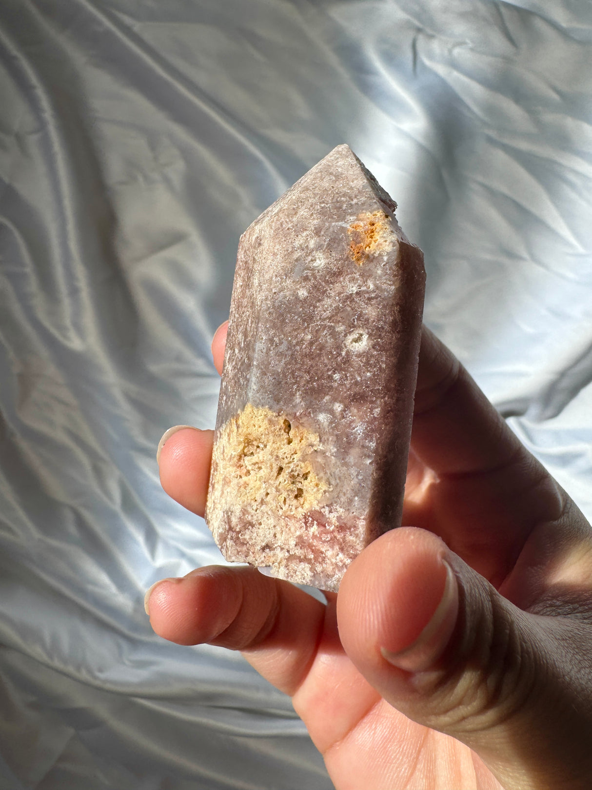 Druzy Pink Amethyst Tower