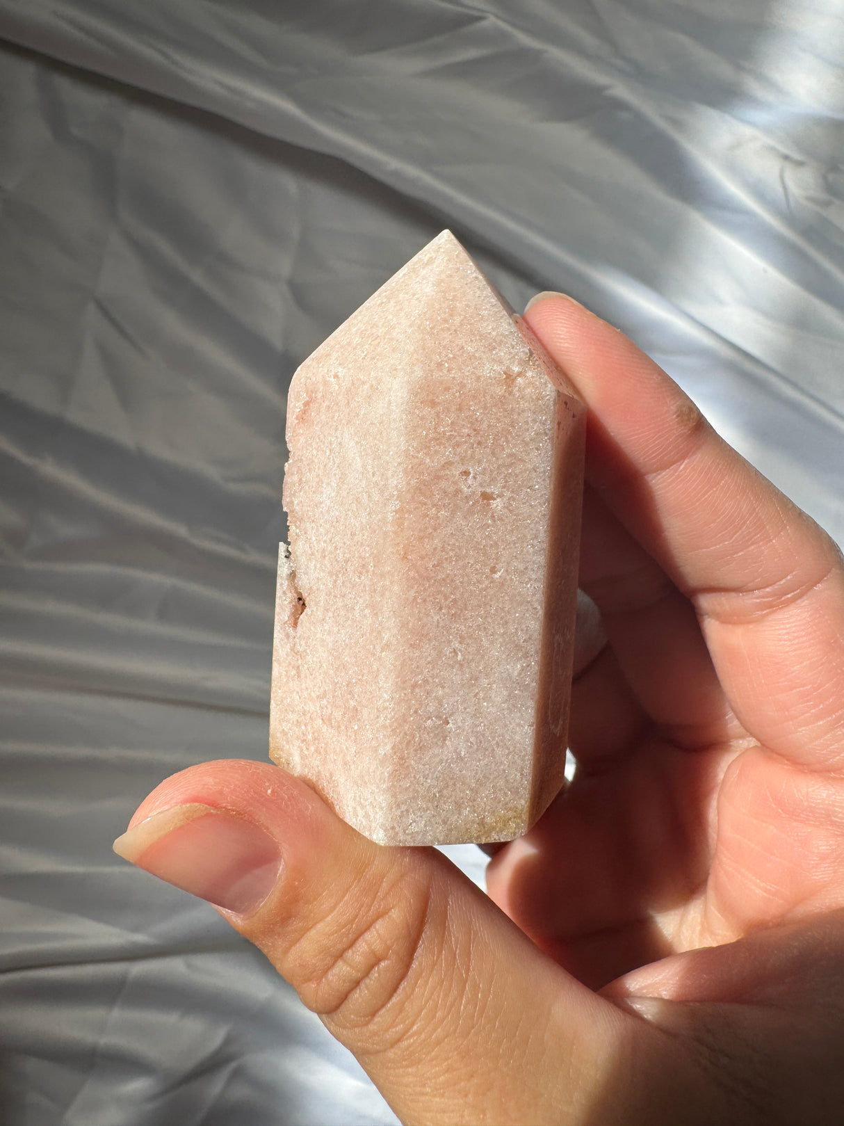 Pastel Druzy Pink Amethyst Tower