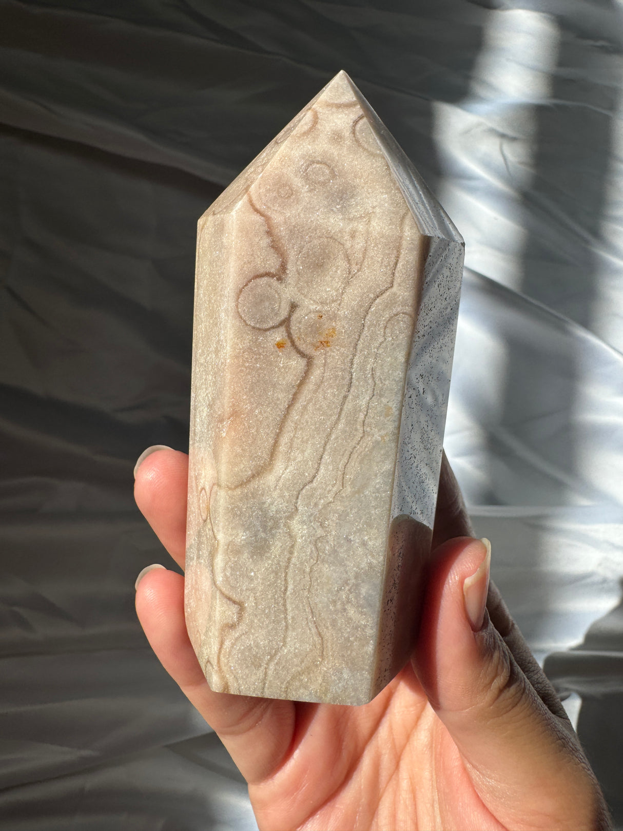 Pastel Orby Pink Amethyst Tower