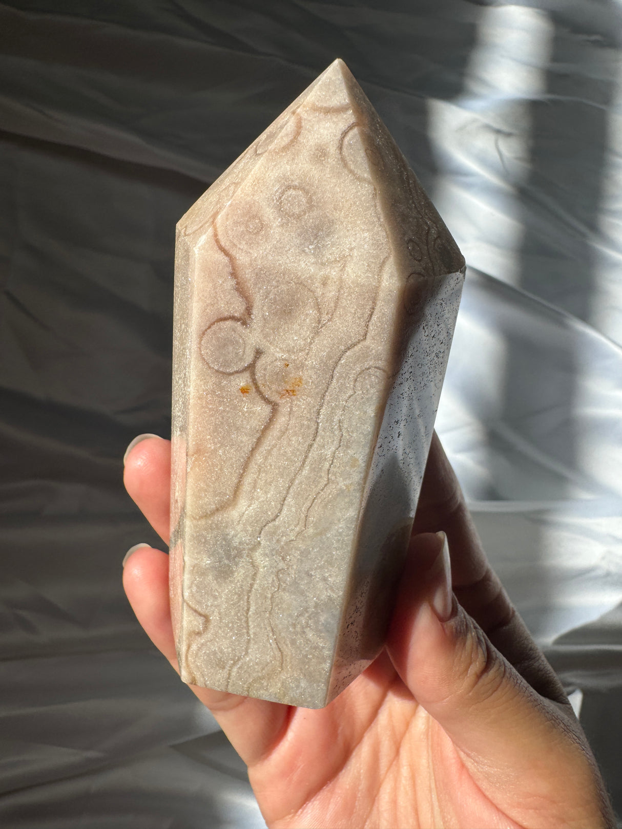 Pastel Orby Pink Amethyst Tower