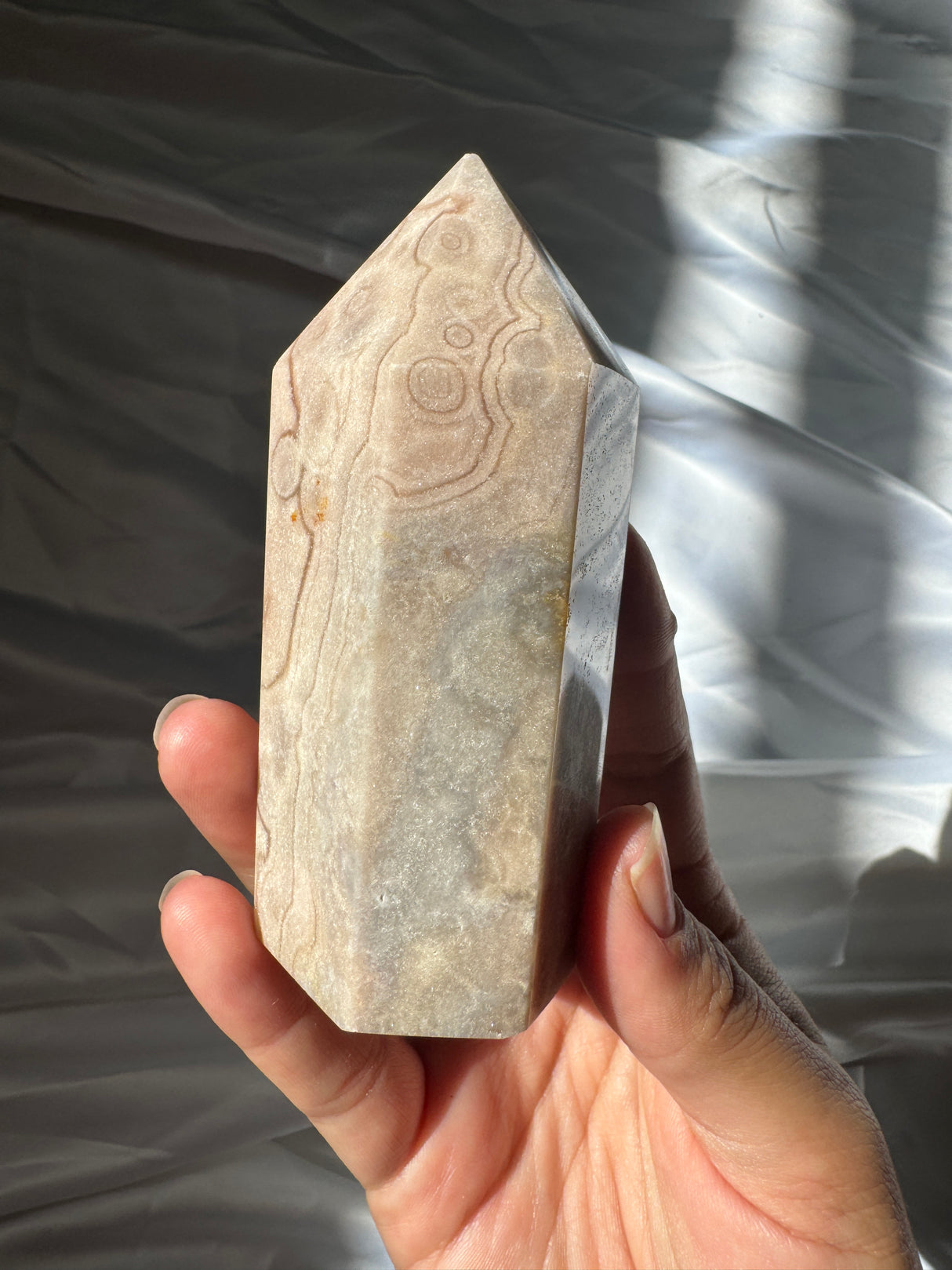 Pastel Orby Pink Amethyst Tower