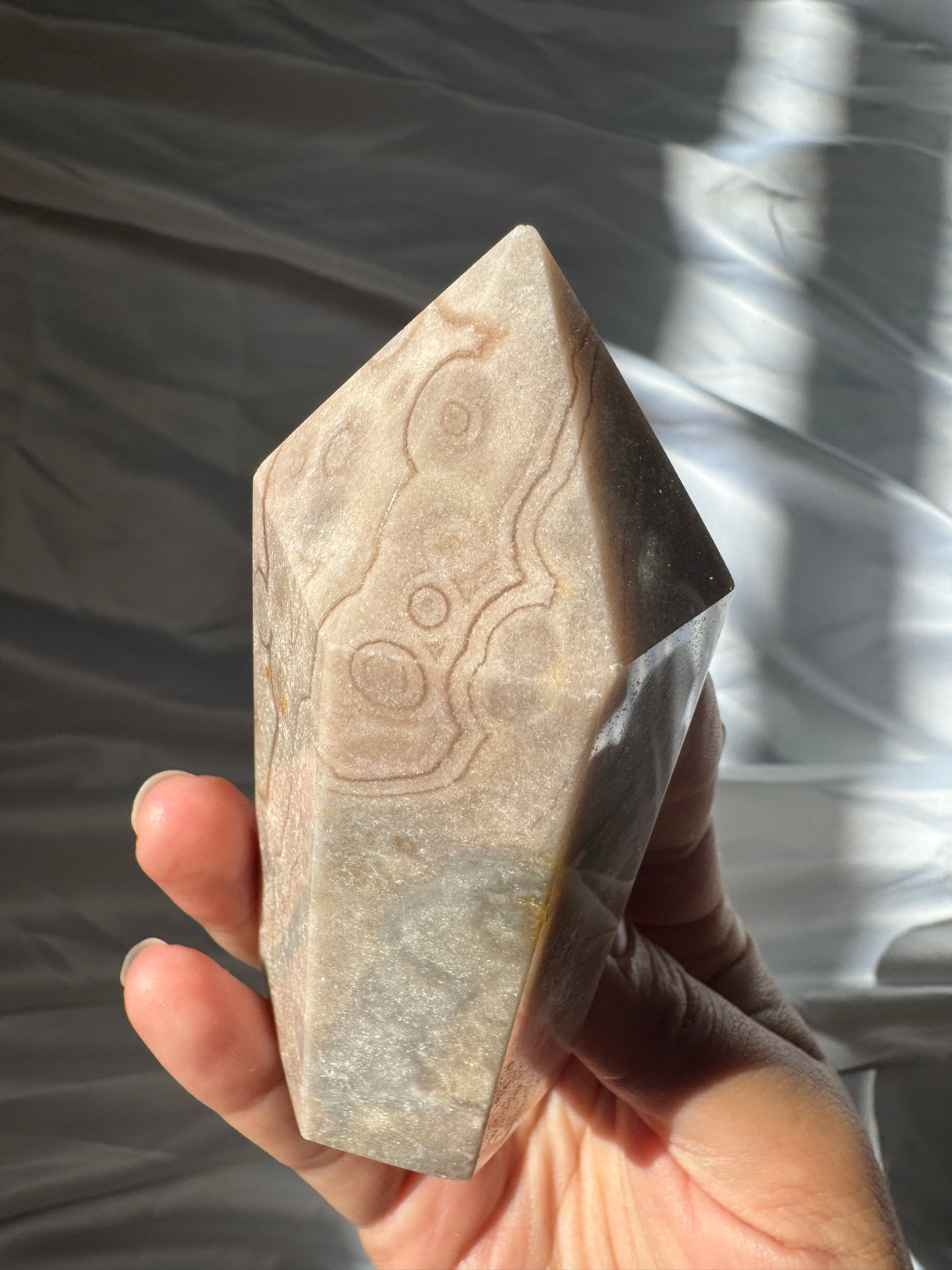 Pastel Orby Pink Amethyst Tower