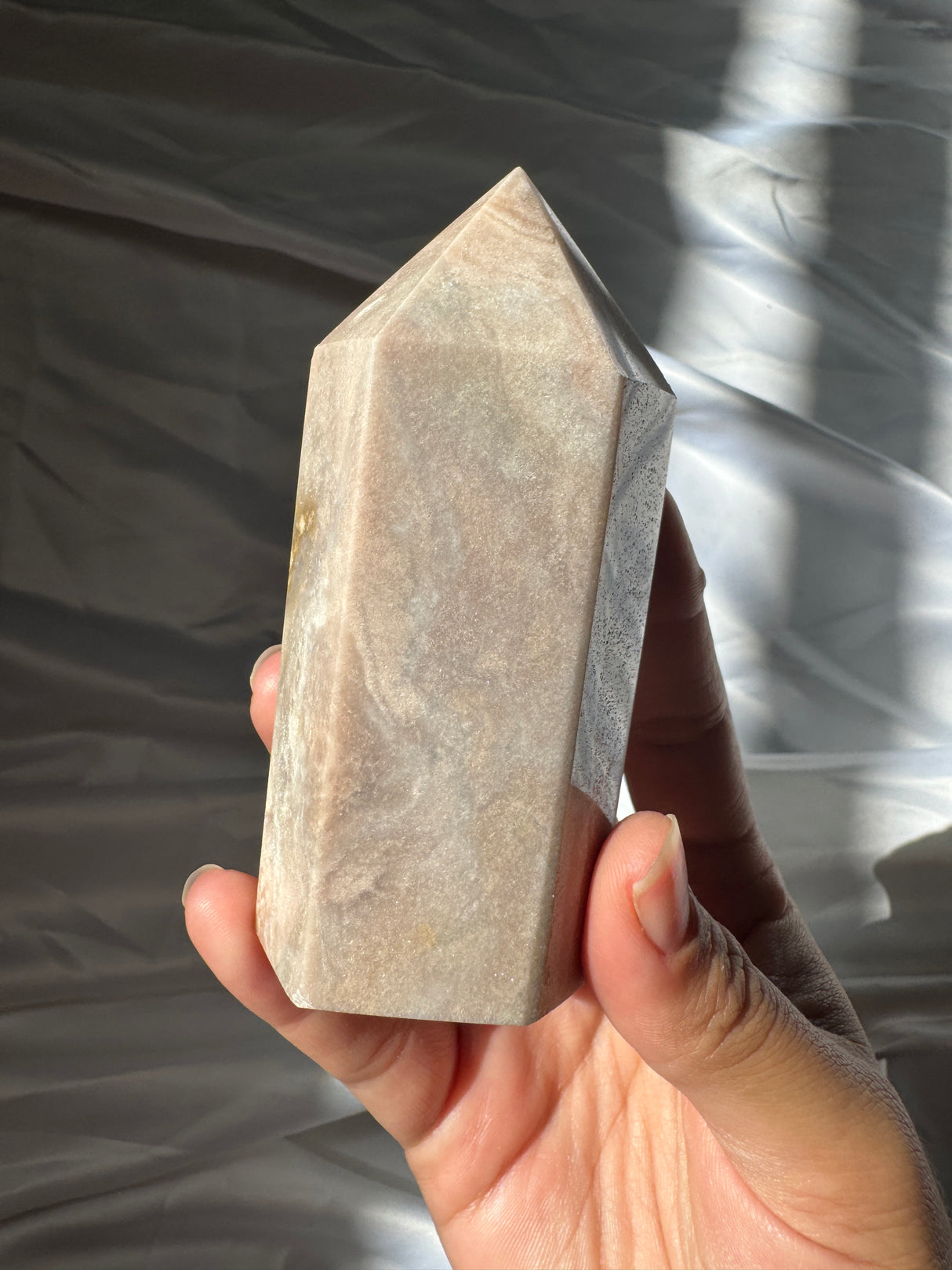 Pastel Orby Pink Amethyst Tower