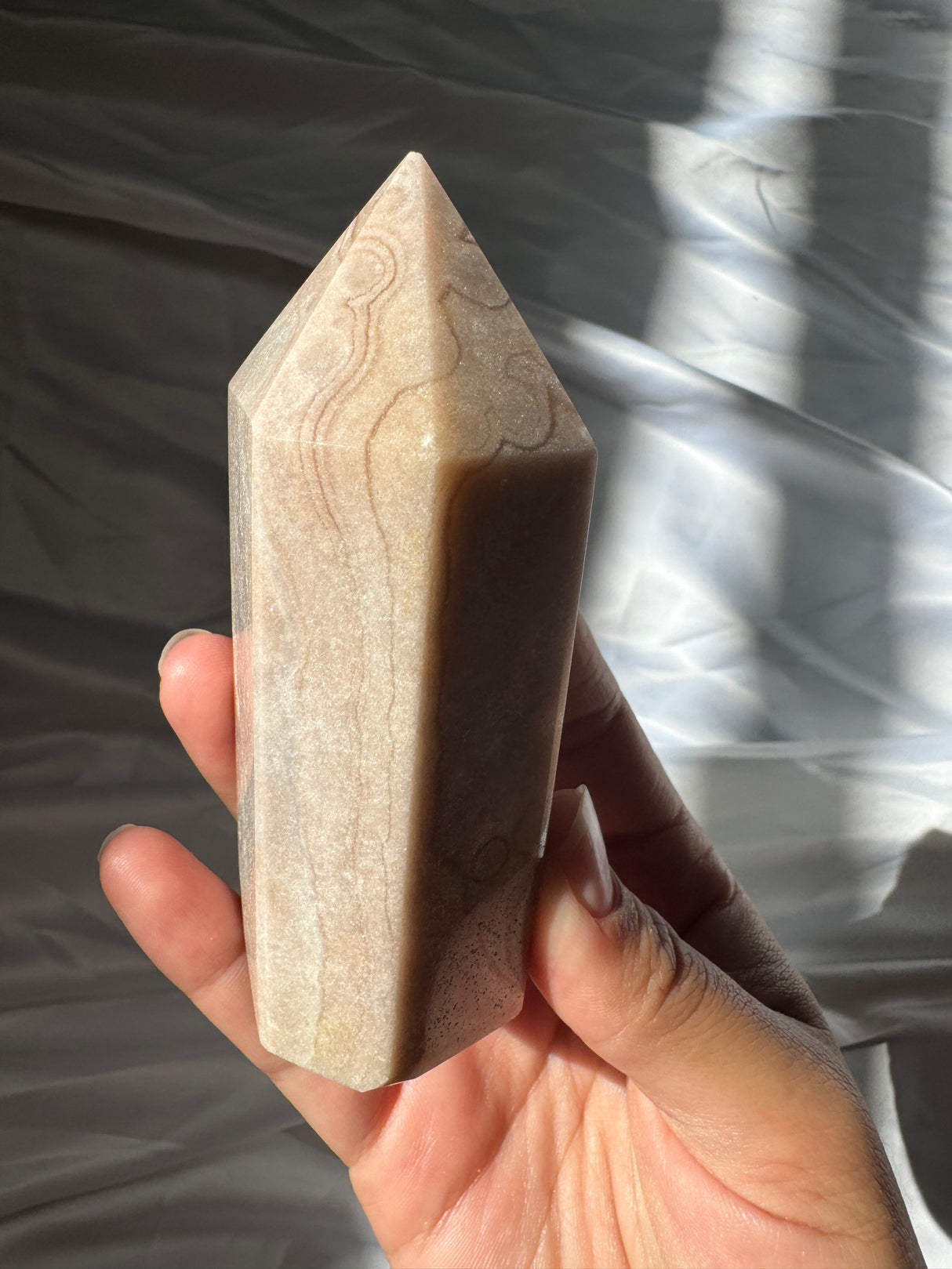 Pastel Orby Pink Amethyst Tower