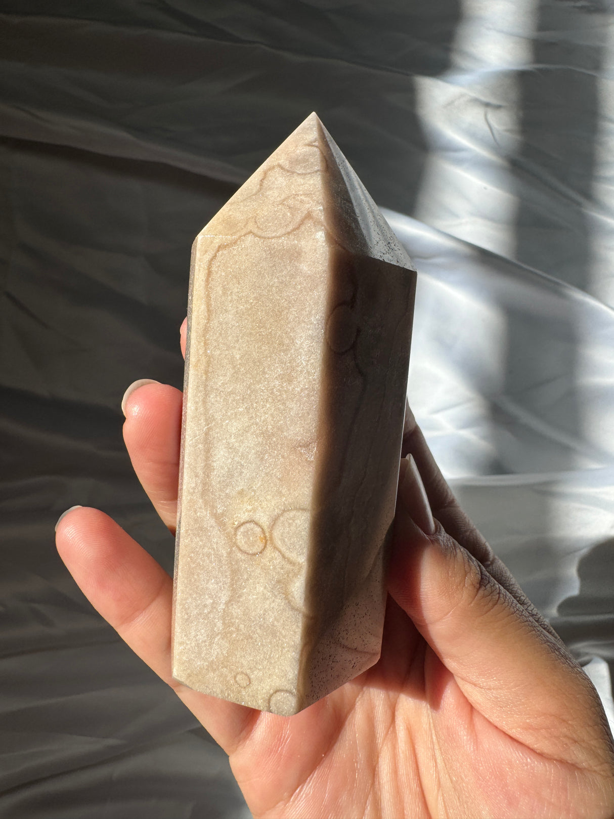 Pastel Orby Pink Amethyst Tower