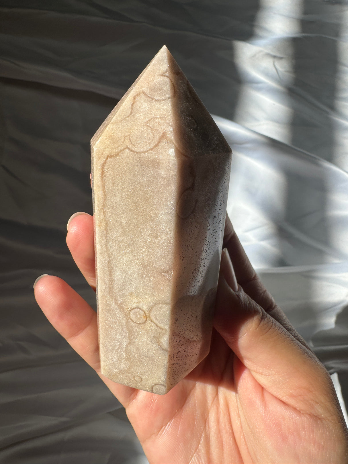 Pastel Orby Pink Amethyst Tower