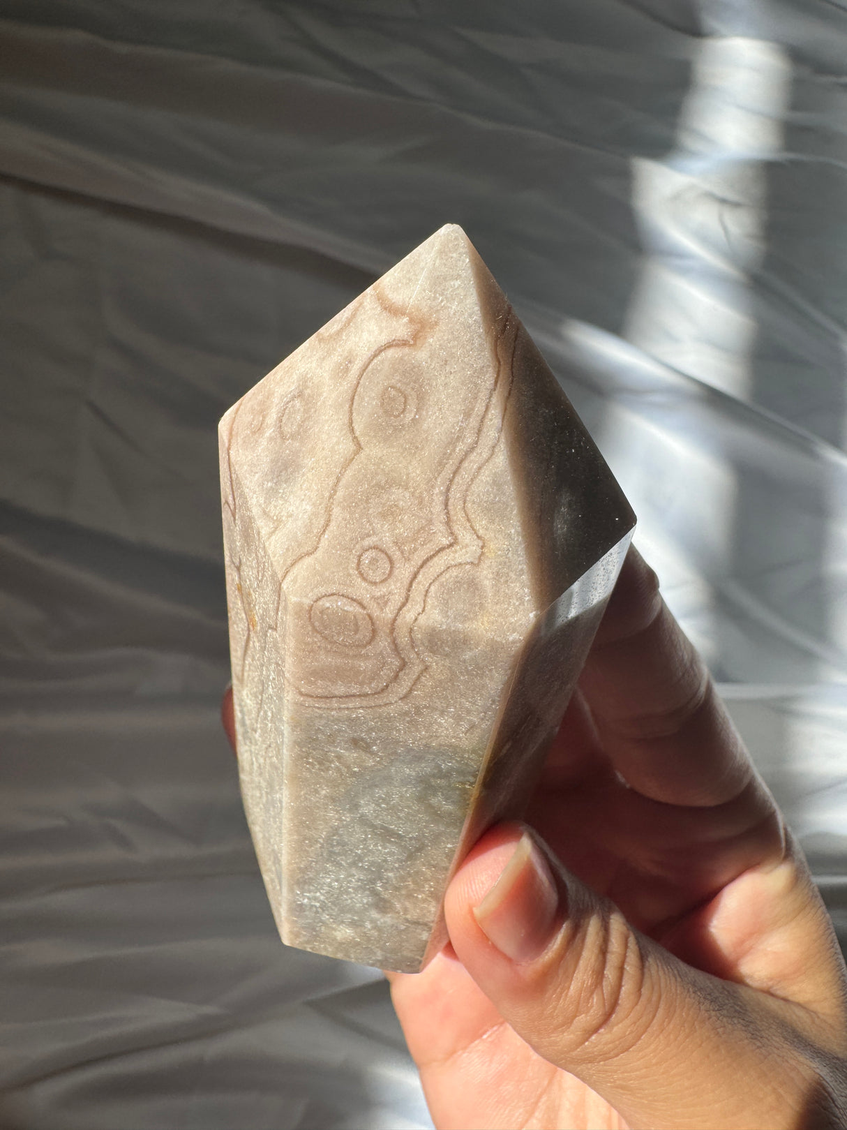 Pastel Orby Pink Amethyst Tower