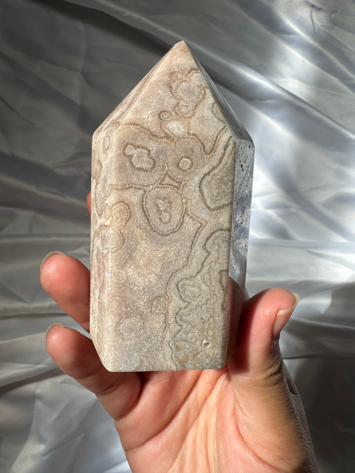 Pastel Orby Pink Amethyst Tower