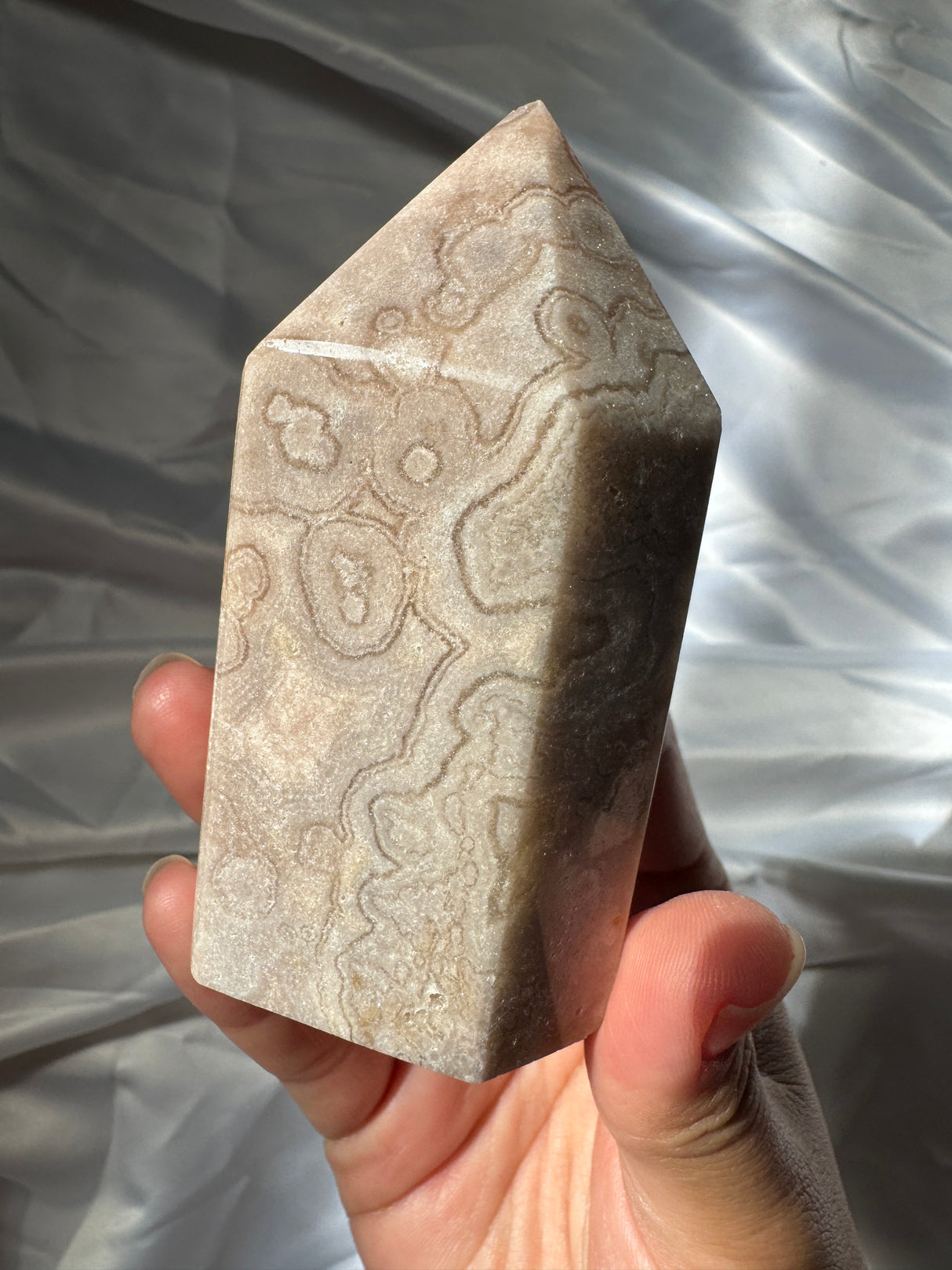 Pastel Orby Pink Amethyst Tower