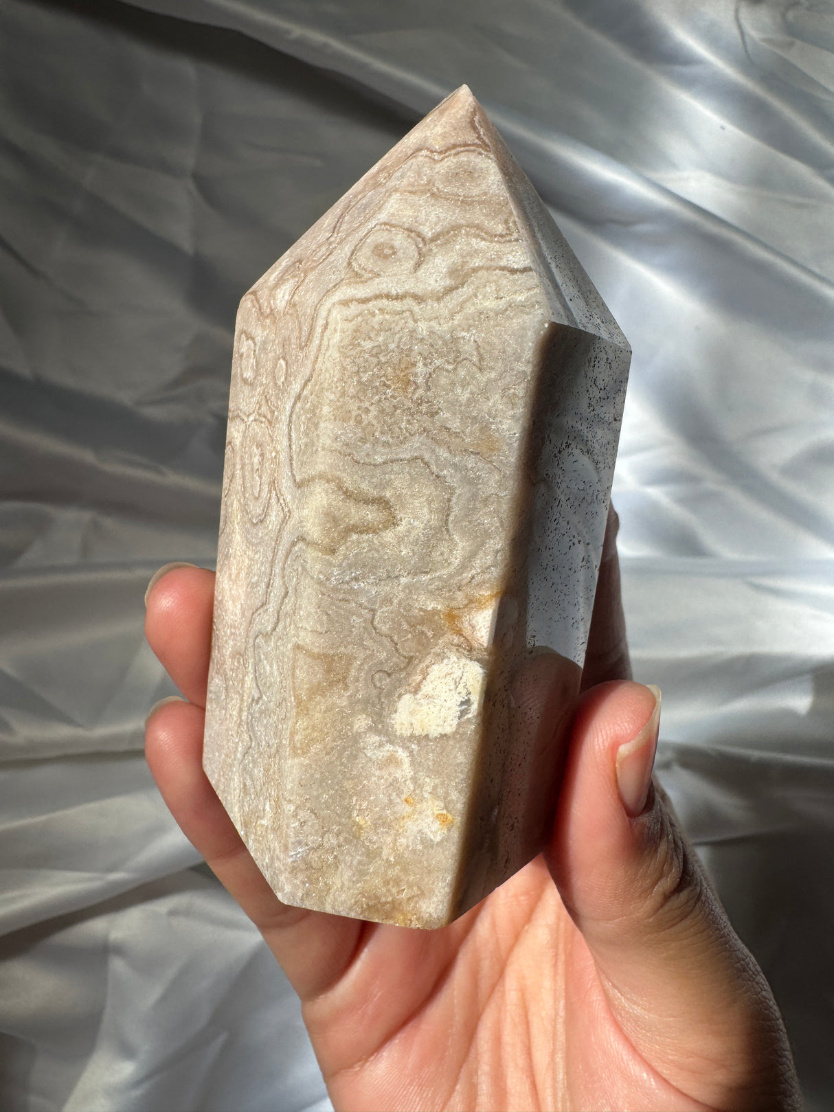 Pastel Orby Pink Amethyst Tower