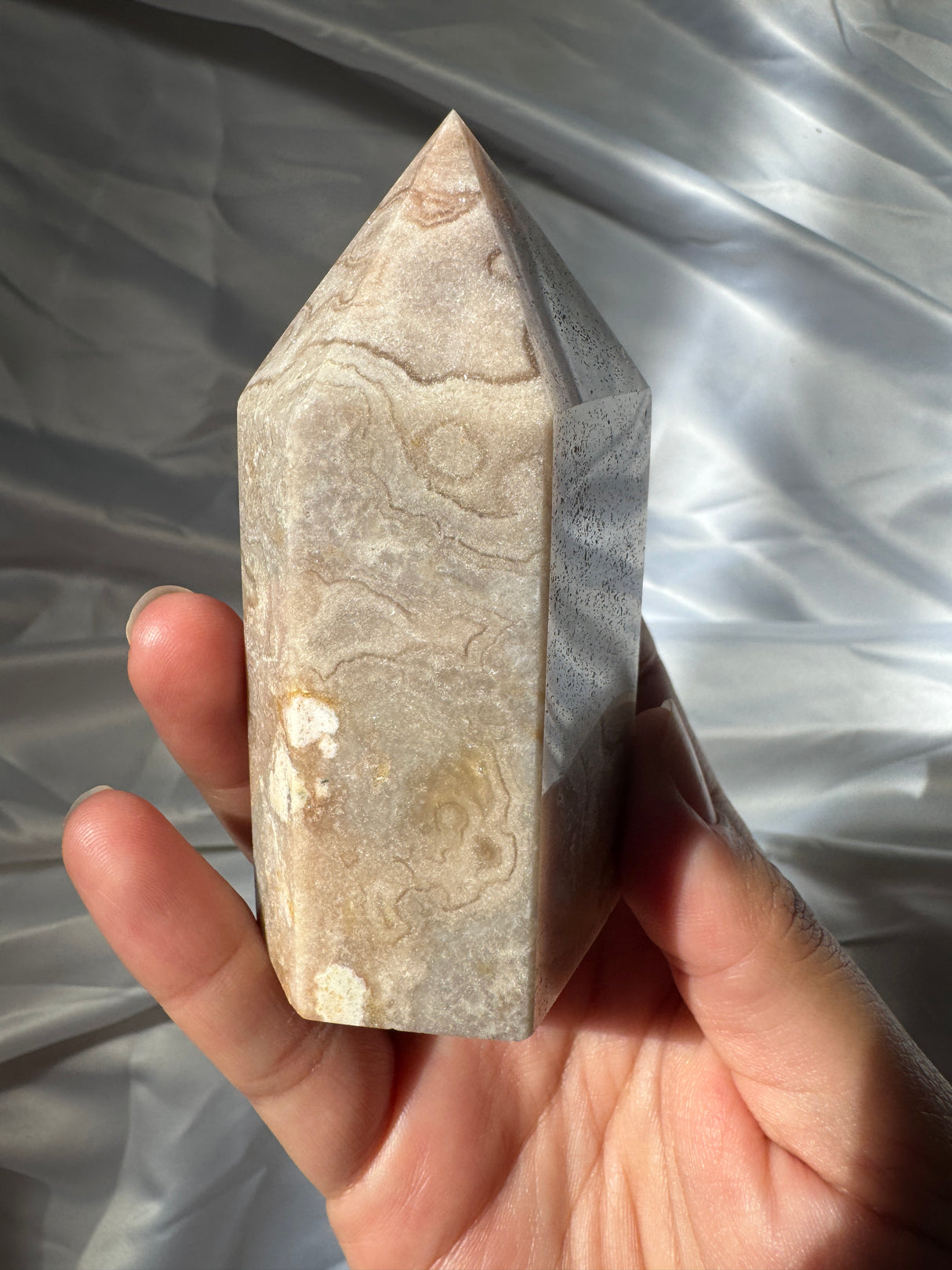 Pastel Orby Pink Amethyst Tower